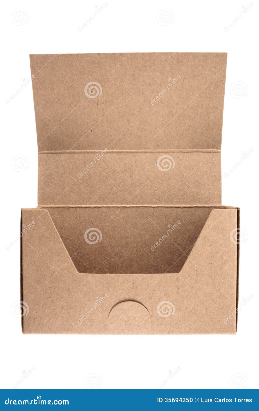 Empty Business Card Cardboard Box Stock Photo Image of isolated