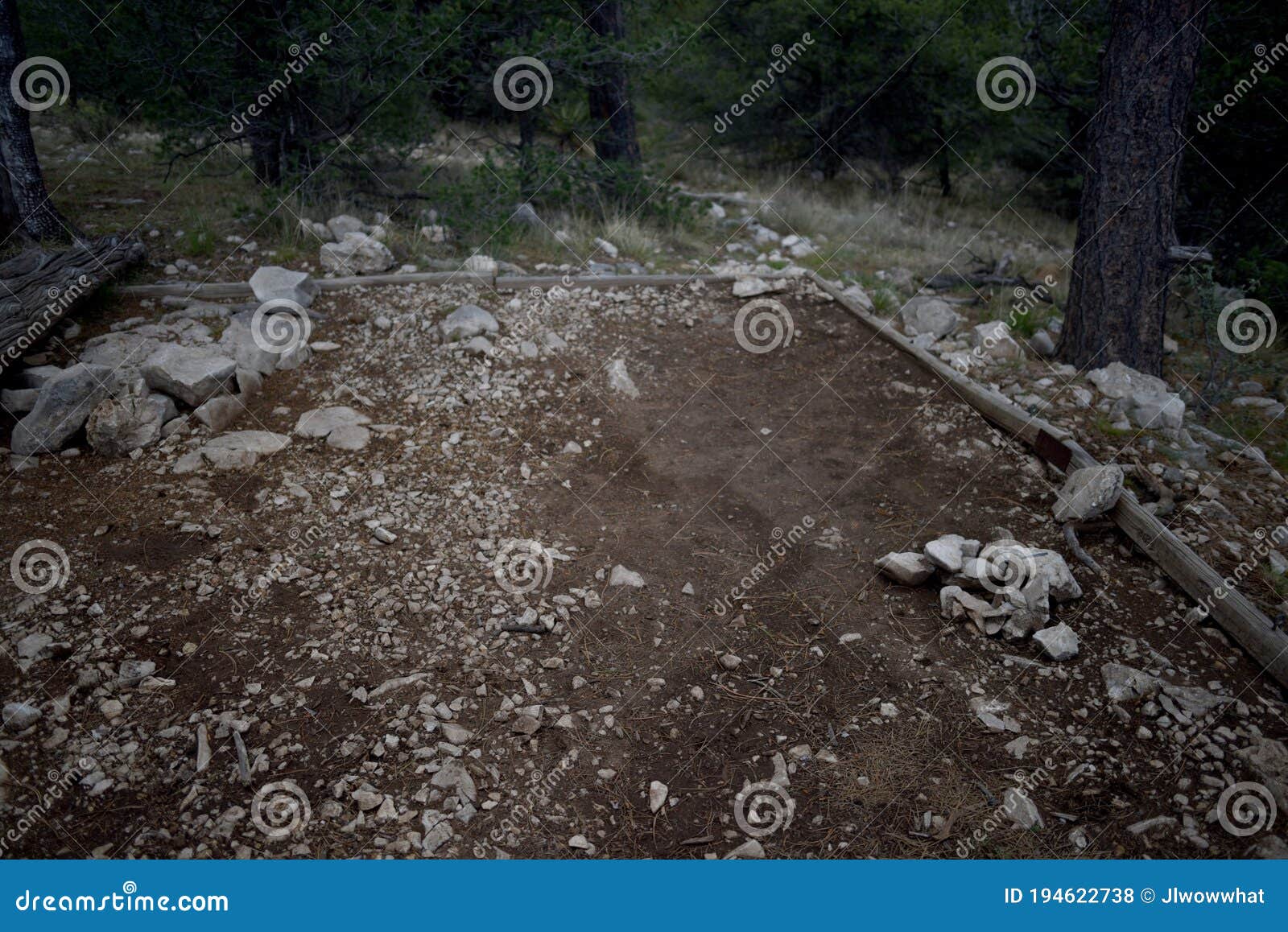 empty campground after undoing tent