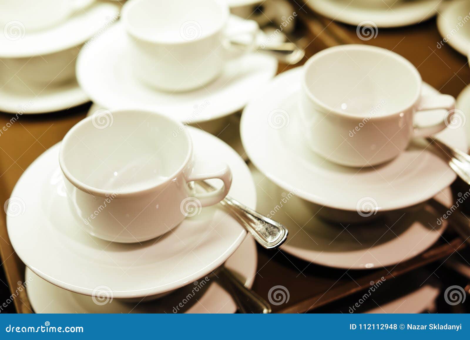 Empty caps in restaurant stock photo. Image of closeup 112112948