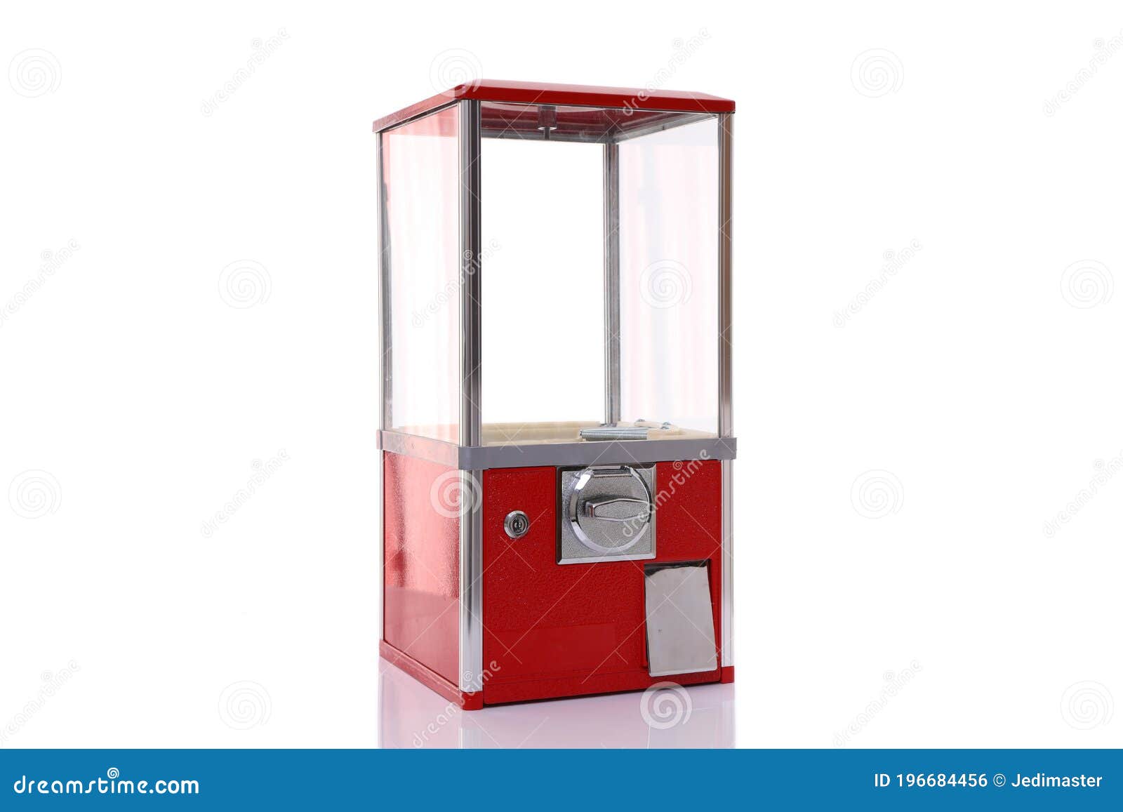 empty capsule toy vending machine  on white