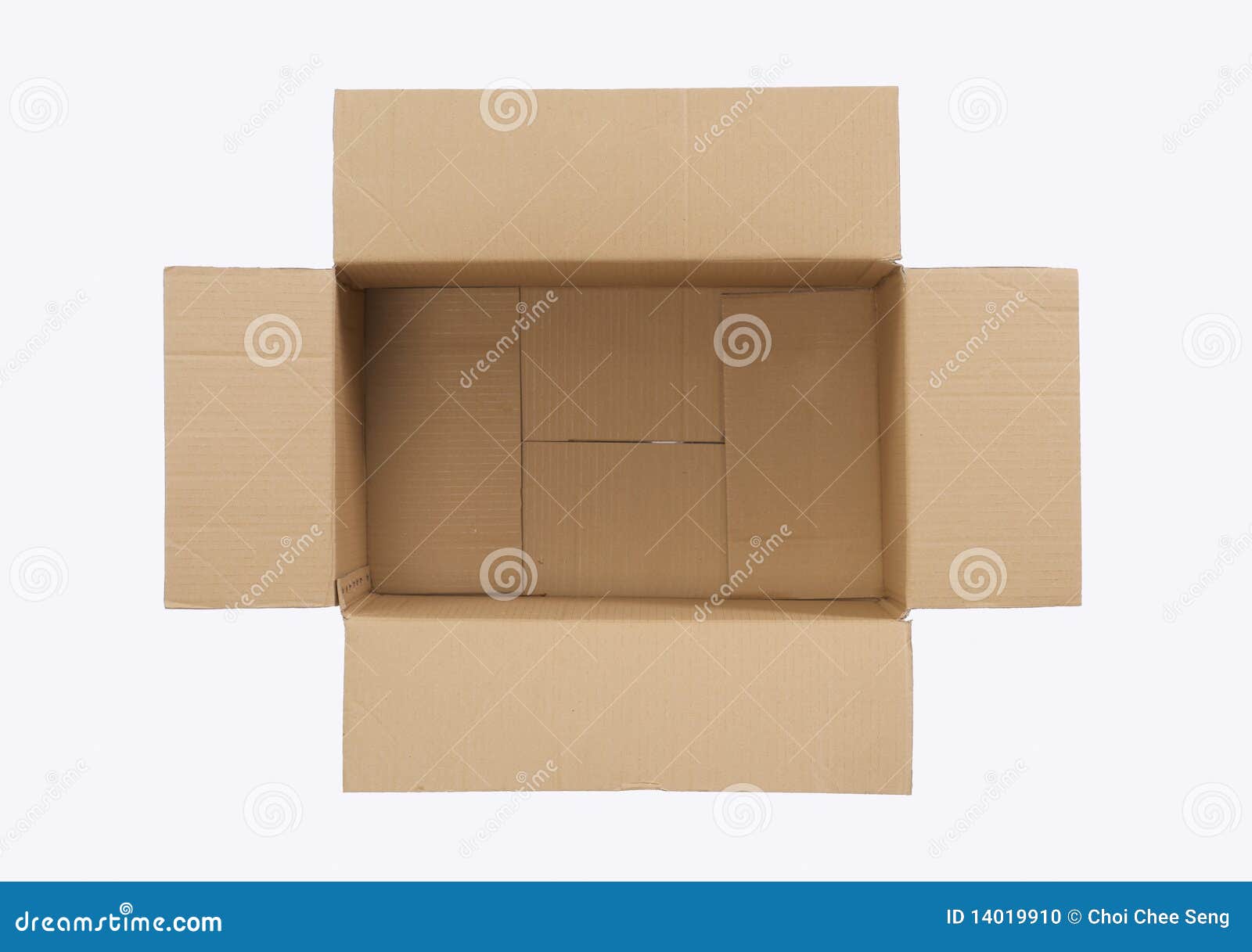 Empty Cardboard Card With Flowers And An Envelope Stock Photo