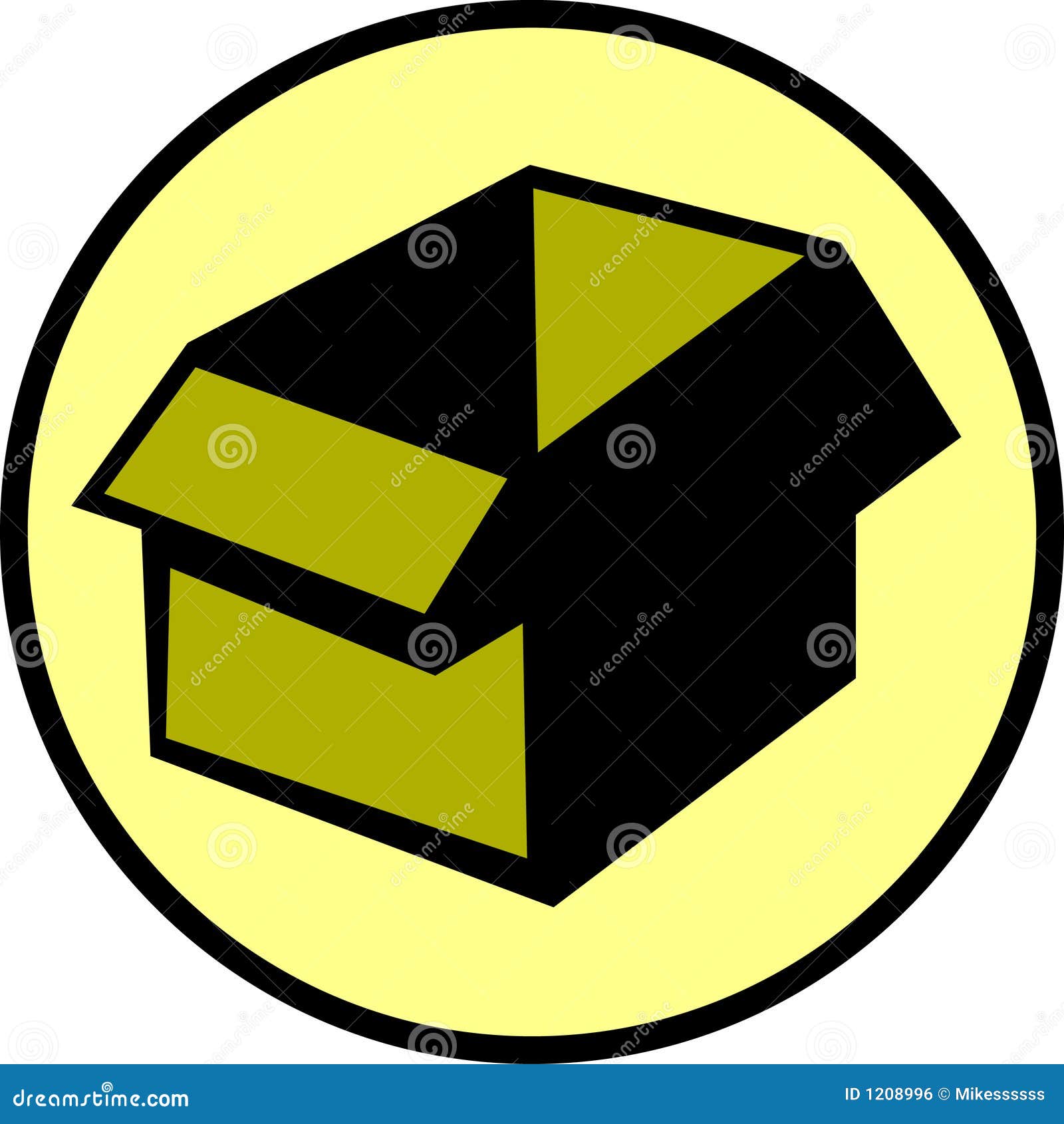 Cardboard box. Vector drawing Stock Vector by ©Marinka 102918684