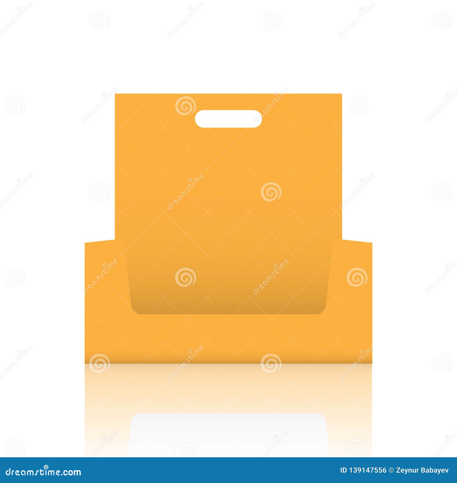 Download Empty Cardboard Display Box Mockup With Front Viewpoint ...