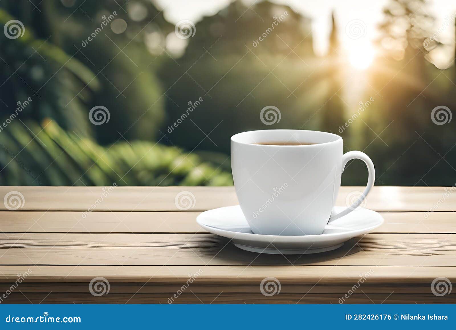 a ceramic cup fill with tea