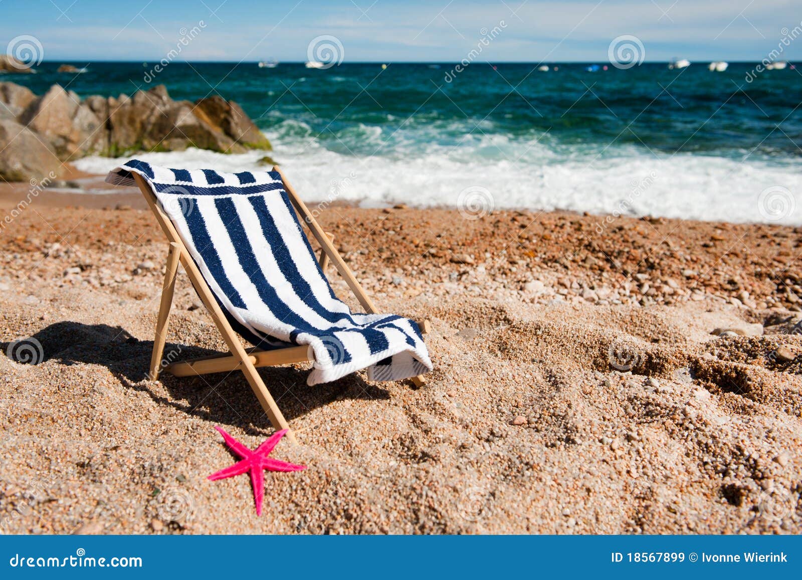 Empty chair at the beach stock image. Image of coast 18567899