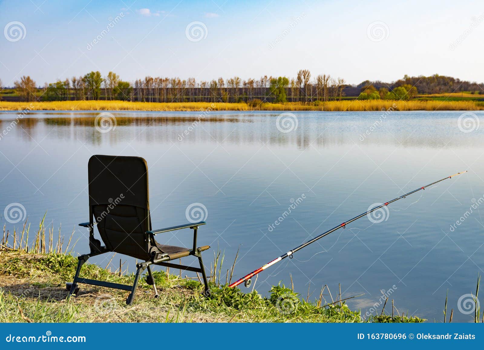 210+ Fishing Pole And Chair On Dock Stock Photos, Pictures