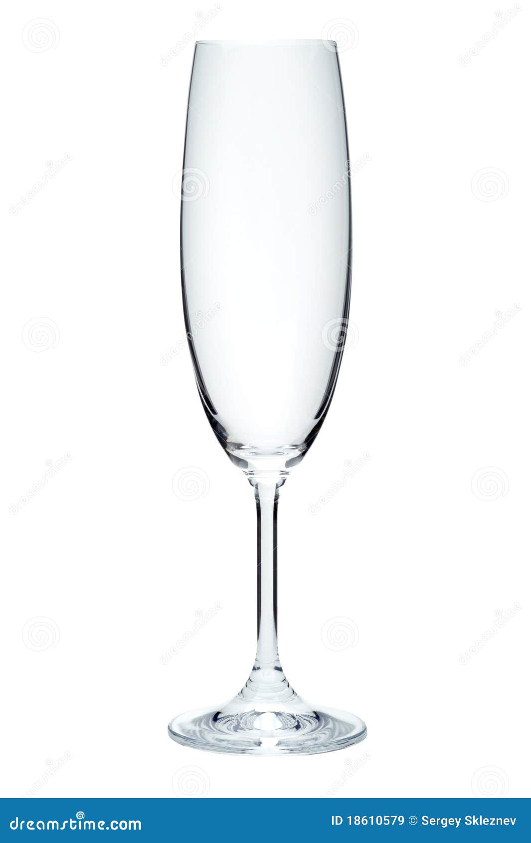 Empty champagne flute stock image. Image of glass, alcohol 18610579
