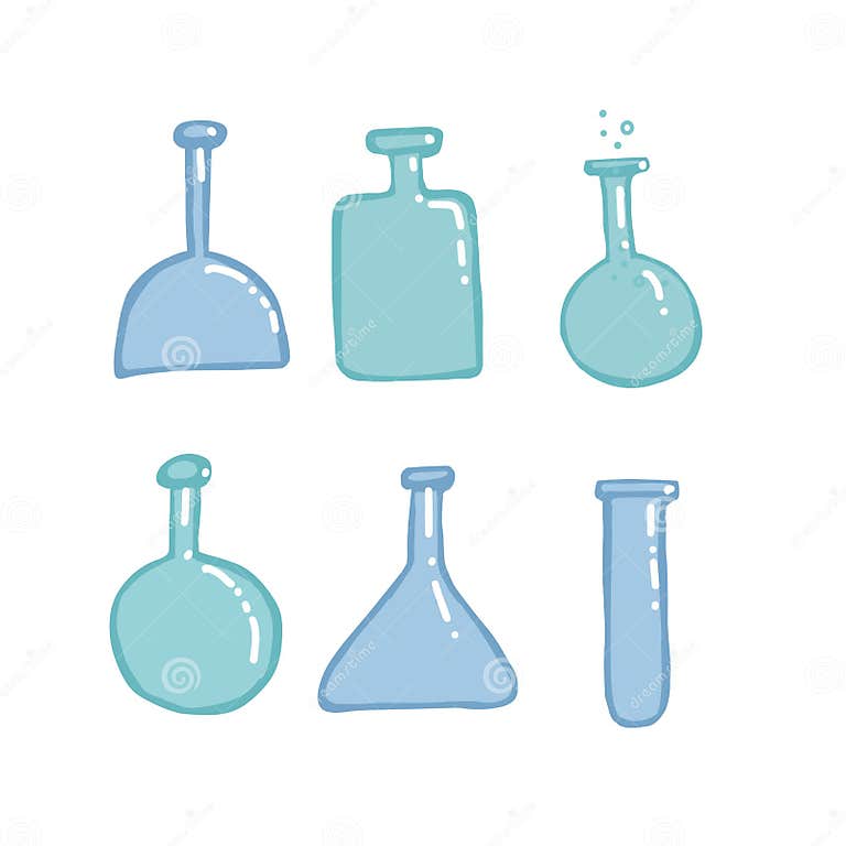 Empty Chemistry Test Tubes Vector Sketch Education and Science ...