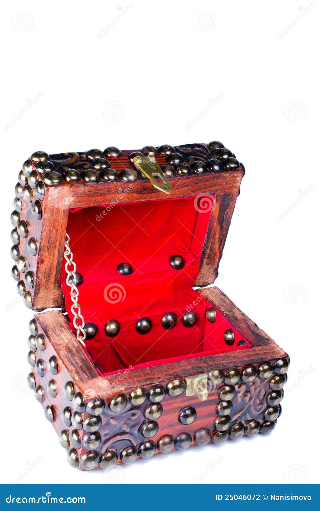 Empty chest on isolated stock photo. Image of vintage 25046072
