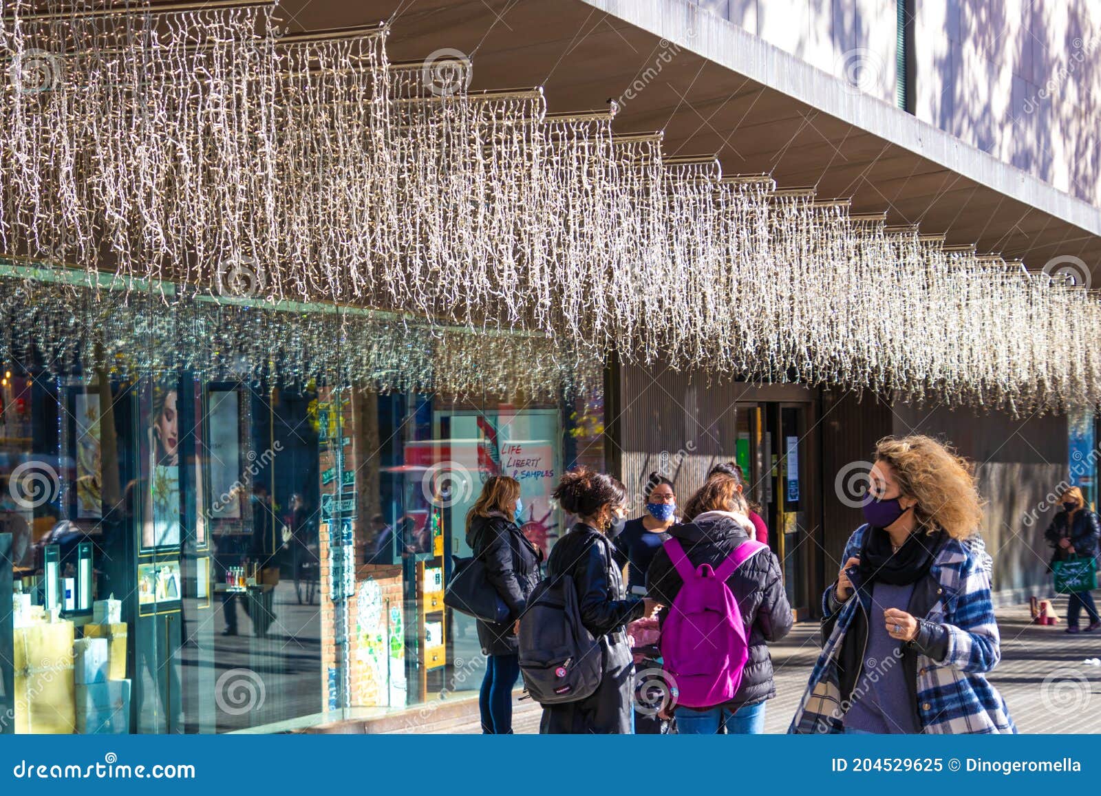 Shopping Woman Barcelona Spain Stock Photo - Download Image Now
