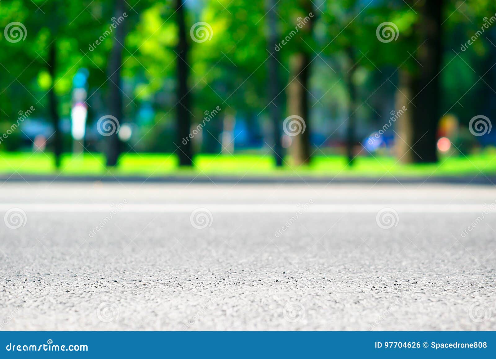 Empty City Road Bokeh Background Stock Photo - Image of minimal, horizon:  97704626