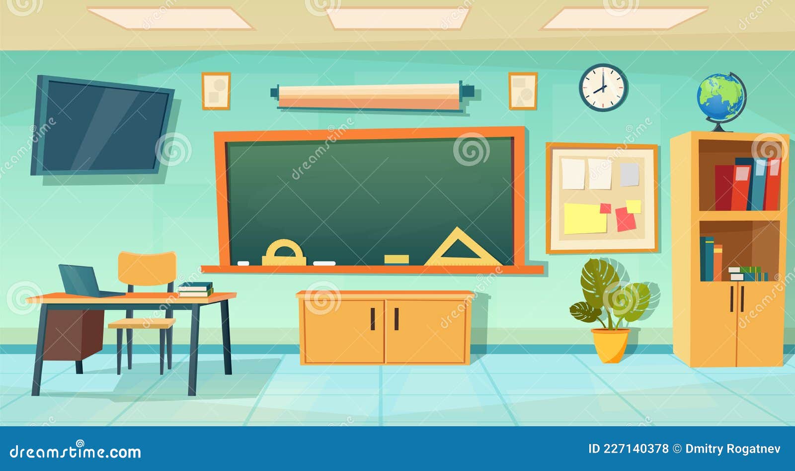 Empty Classroom. School Education Background. Stock Vector - Illustration of education, exam: 227140378 Empty Classroom. School Education Background. Stock Vector - Illustration of education, exam: 227140378