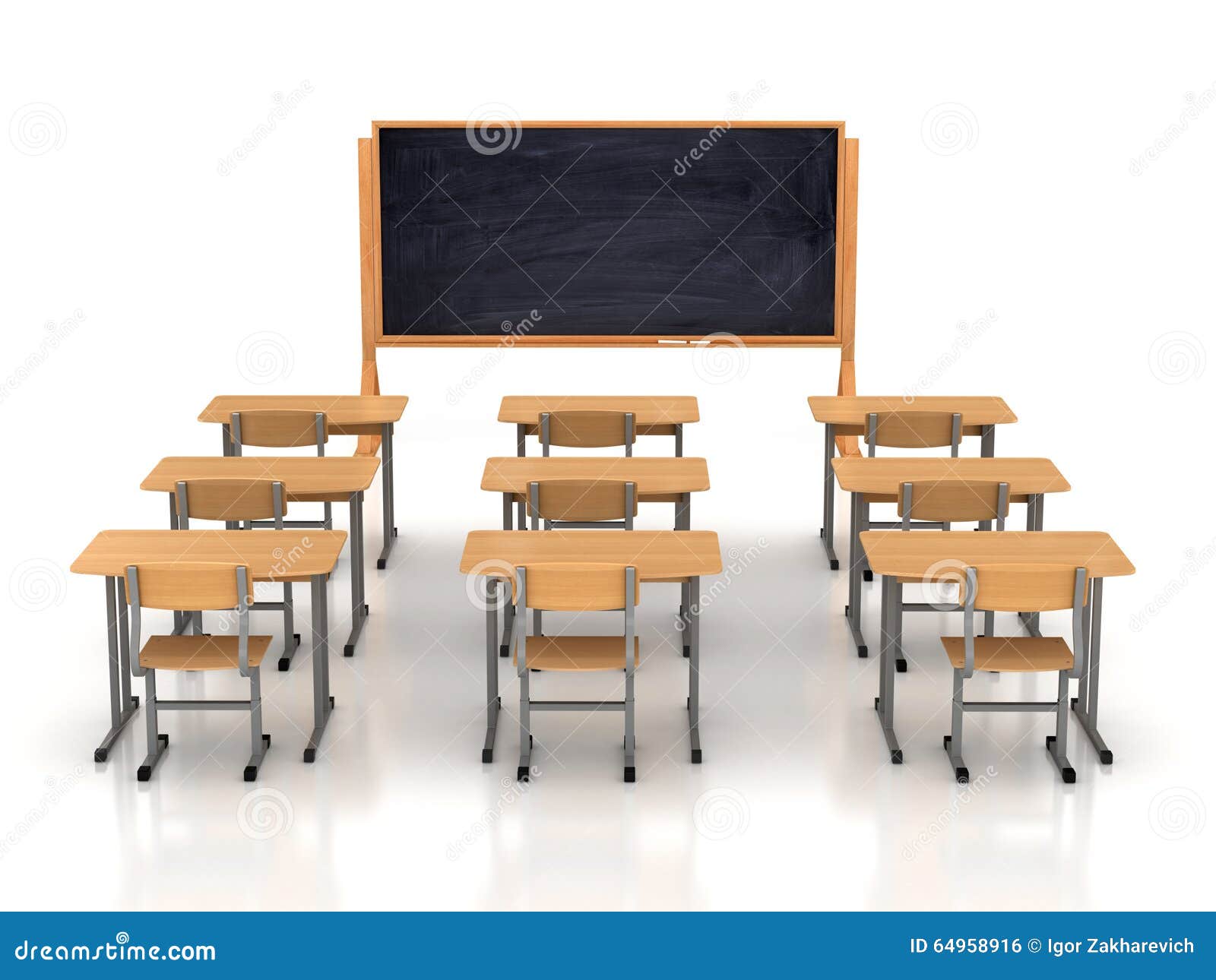 Empty Classroom Wooden Desks Stock Images 237 Photos