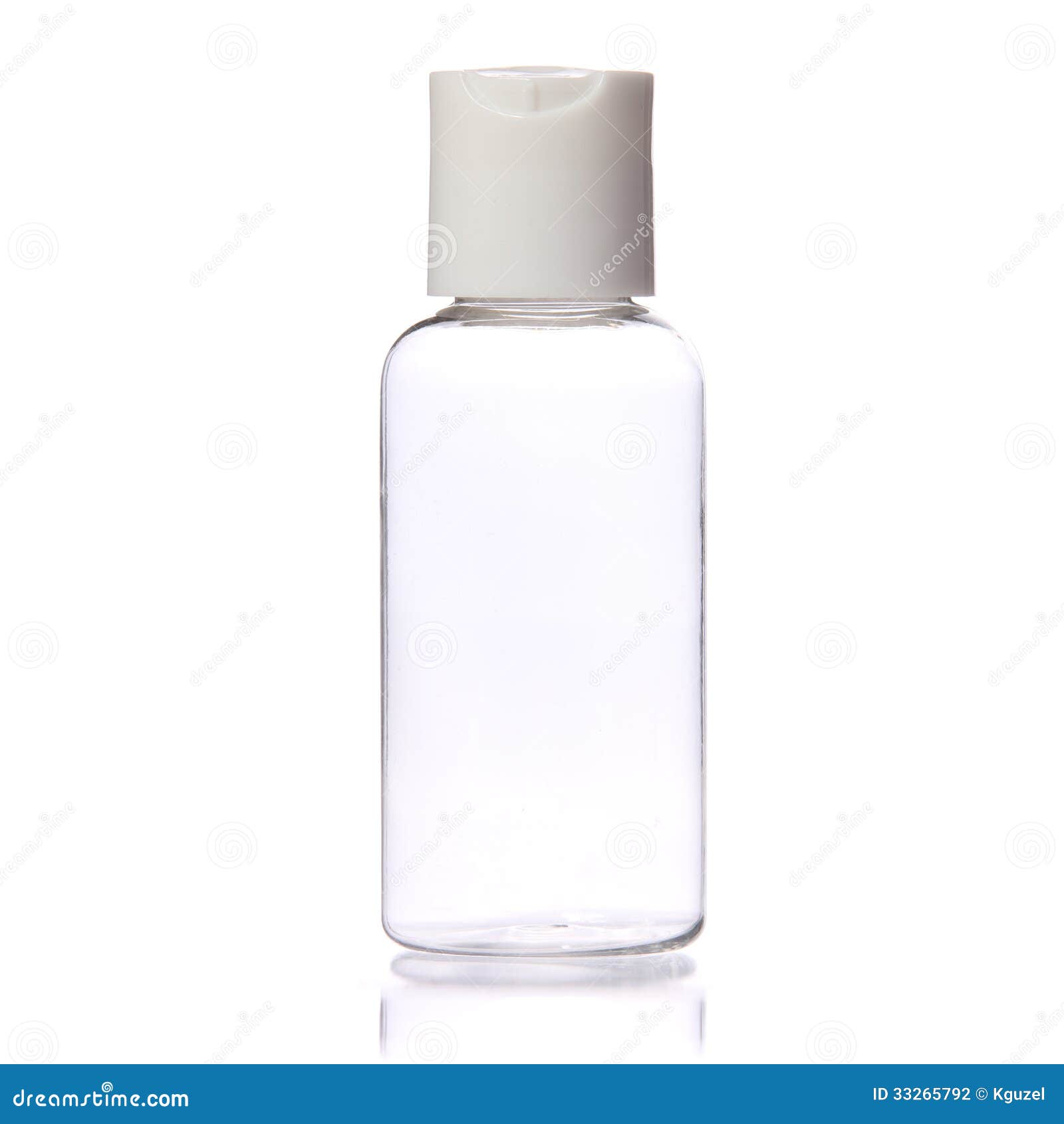 Empty Clear Bottle on White. Cosmetic. Spa Stock Photo Image of