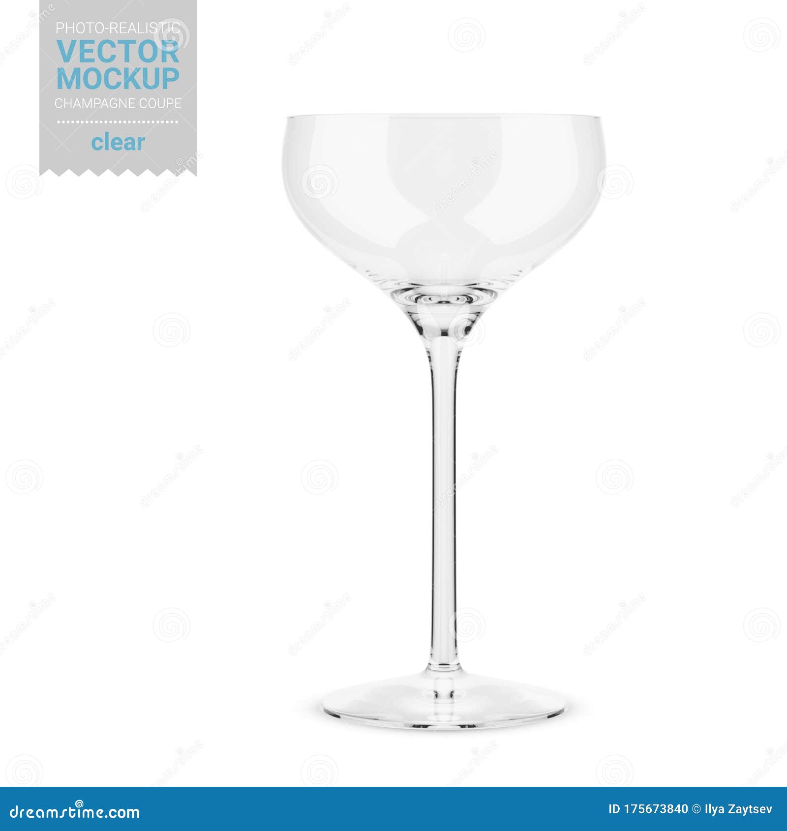 Download Download Empty Champagne Glass Mockup