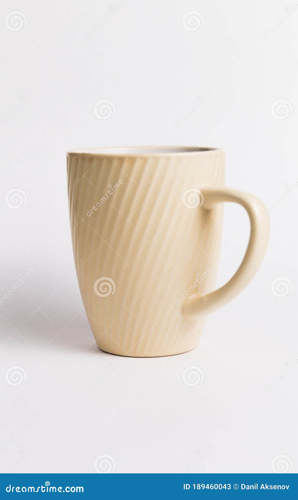 Empty Coffee Cup or Coffee Mug Isolated on White Background Stock Image