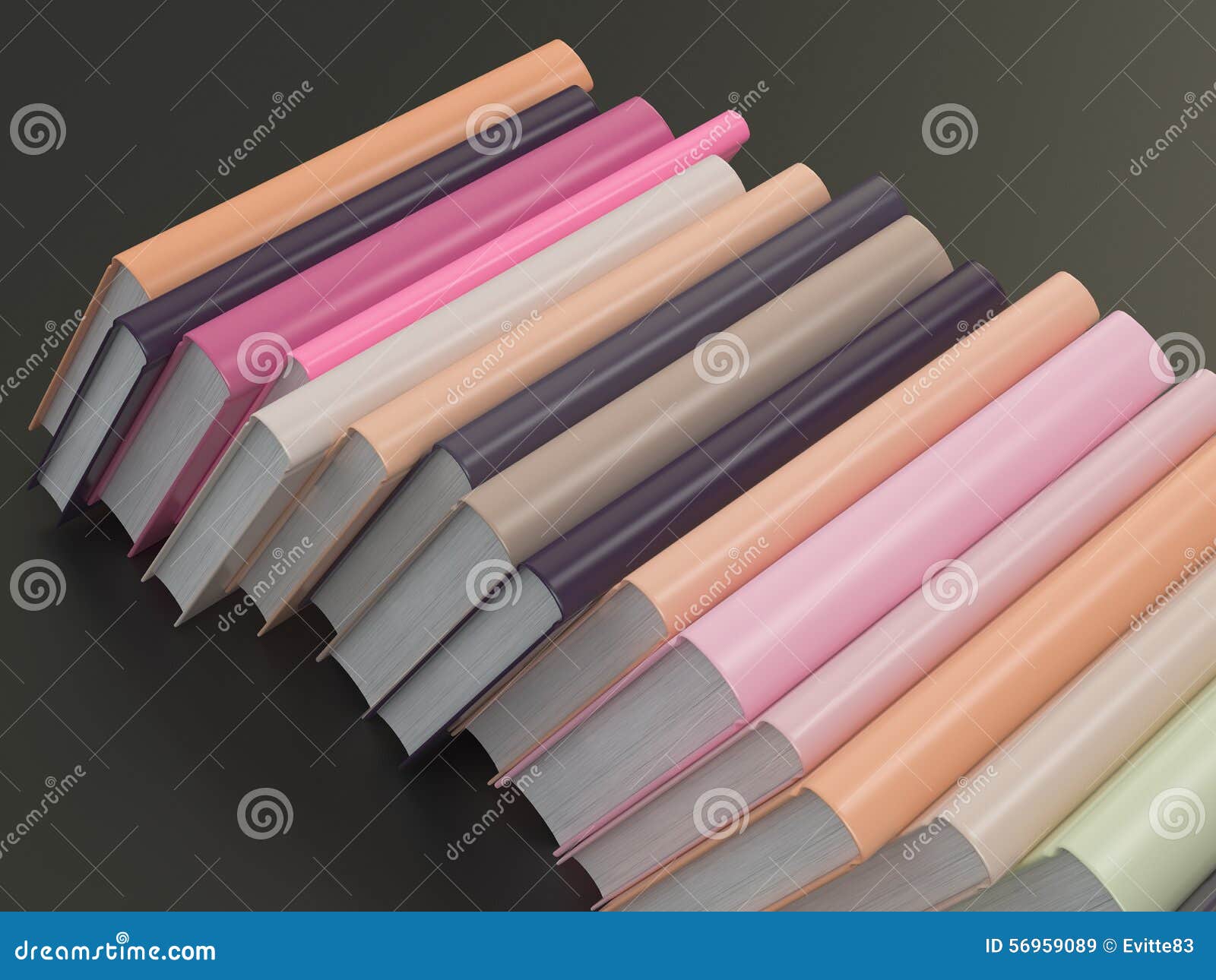Download Empty Color Book Mockup Template On Black Background Stock ...