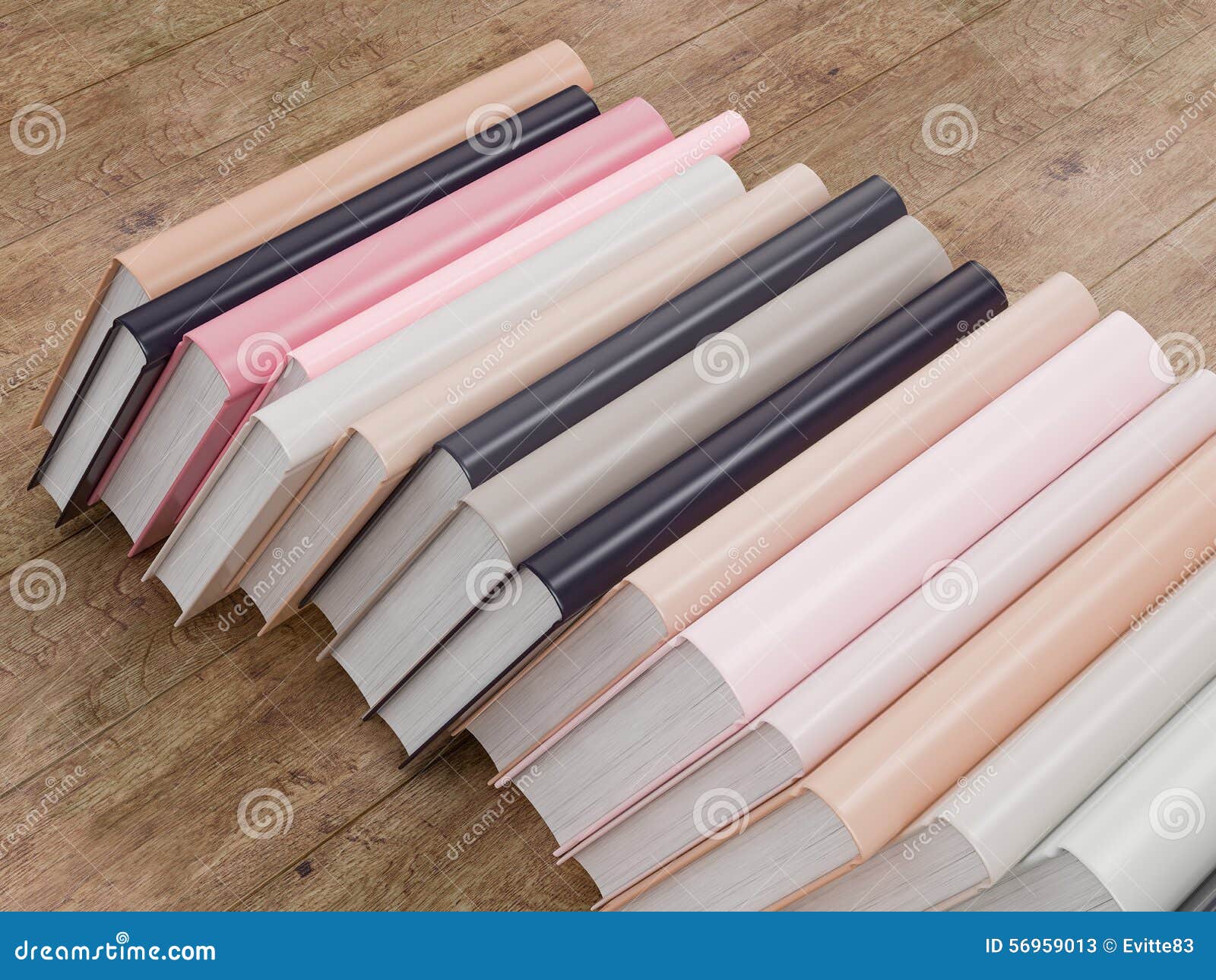 Download Empty Color Book Mockup Template On Wood Background Stock ...