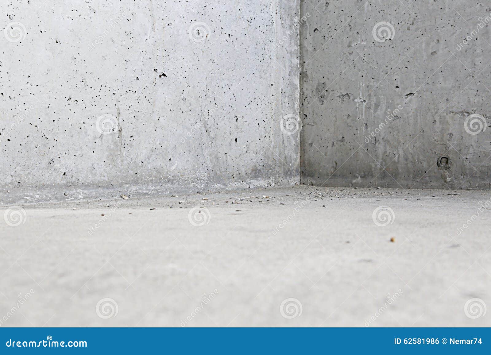 Empty Concrete Wall with Floor Edge and Corner Stock Photo Image of