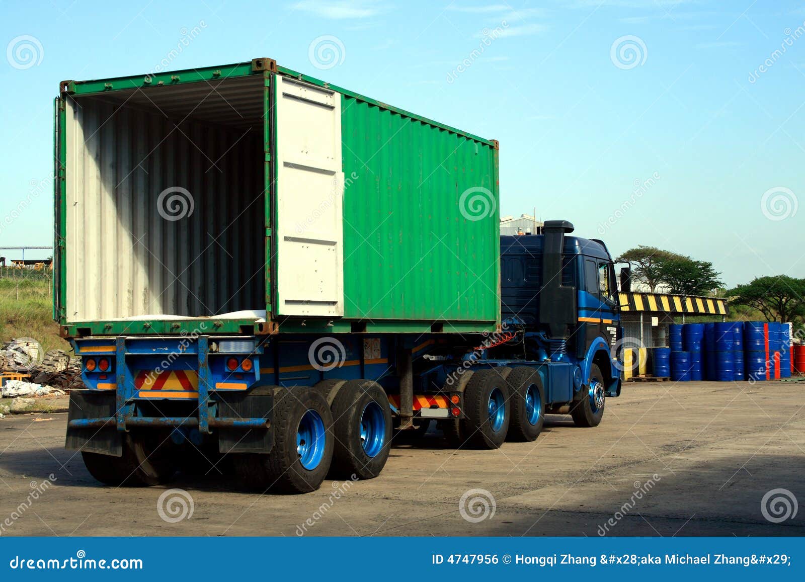 Empty Container Truck Royalty Free Stock Image  Image: 4747956