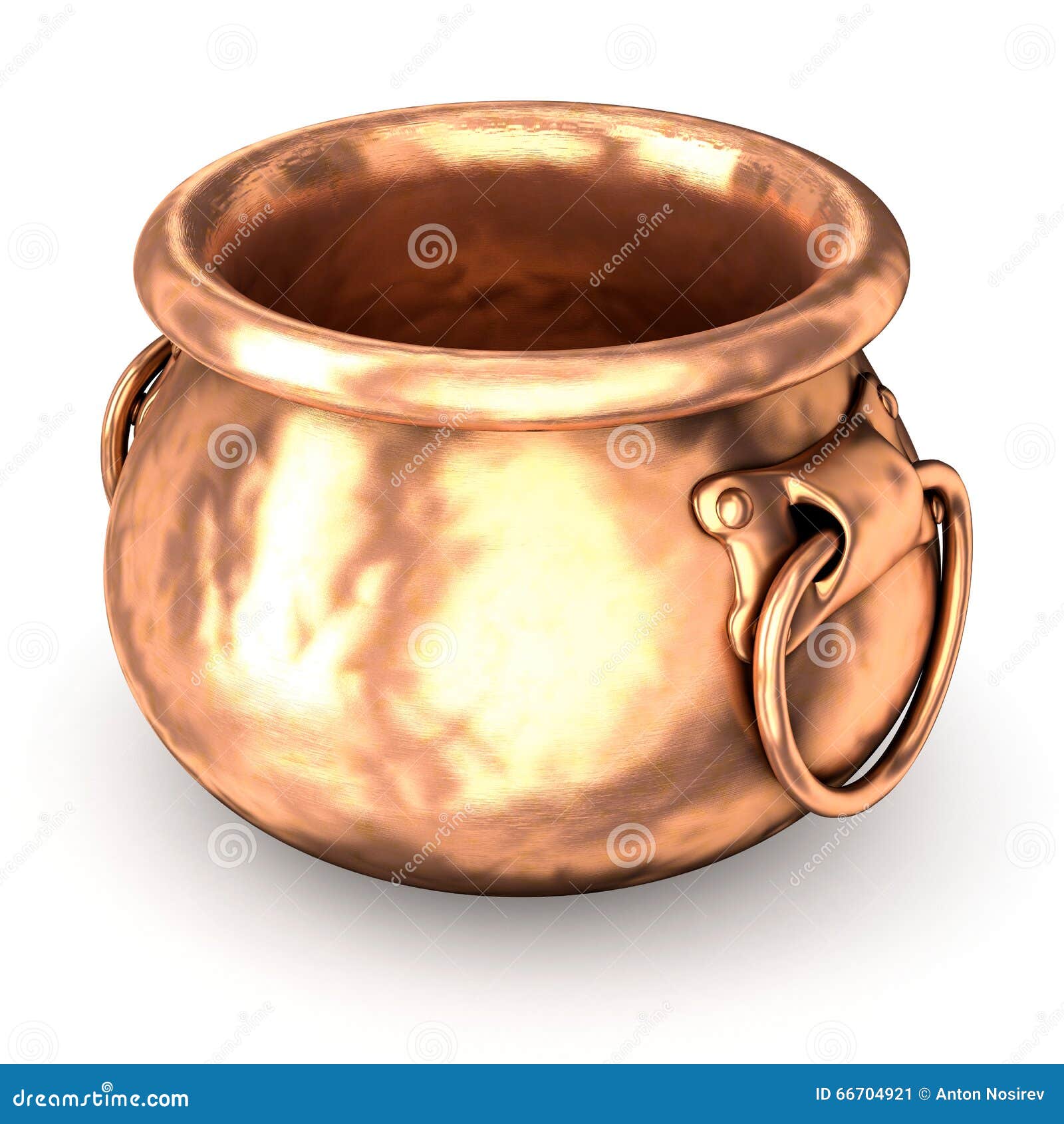 Empty copper pot stock illustration. Illustration of cooking 66704921