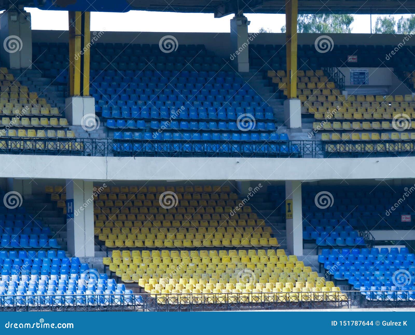 Empty Cricket Stadium Stock Photo Image Of Gate Competition 151787644