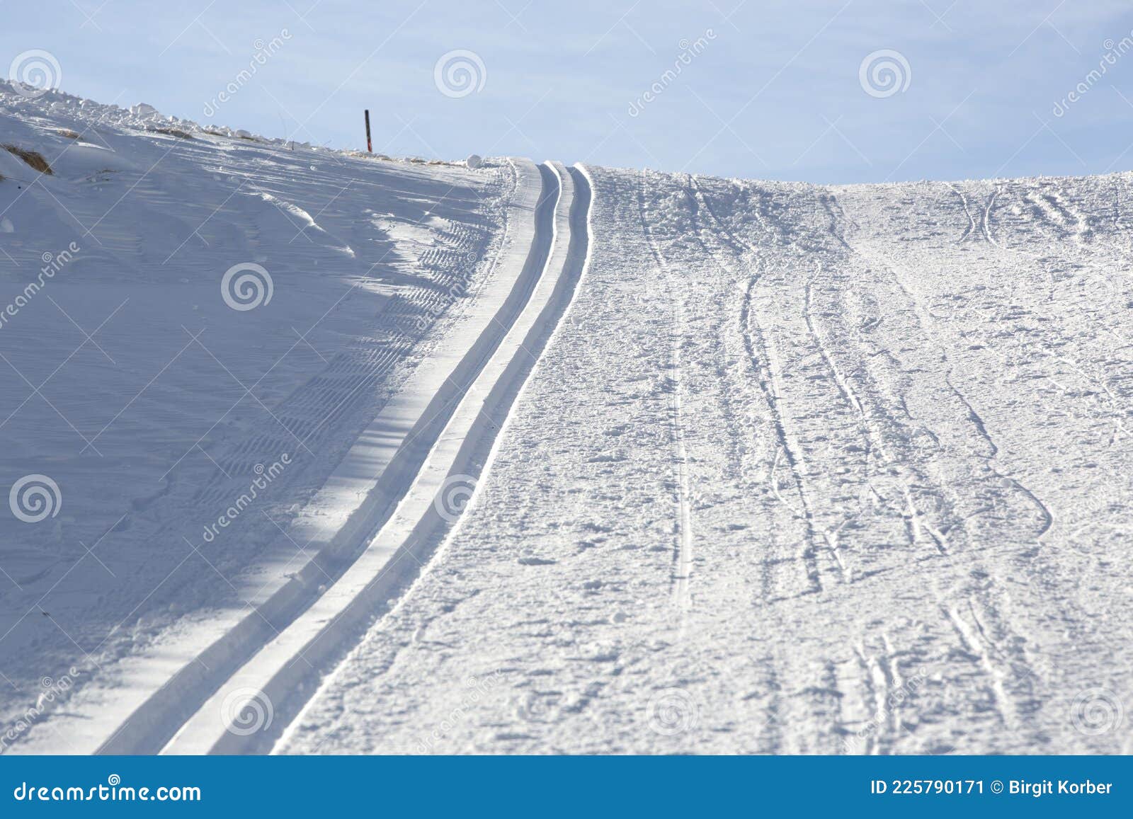 Empty Crosscountry Skiing in Tyrol, Austria Stock Image Image of