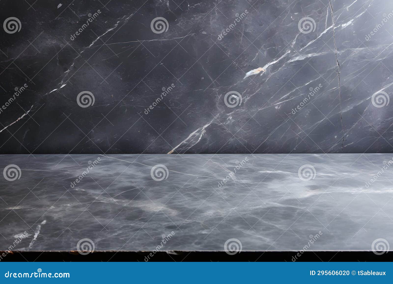 Empty Dark Gray Marble Countertop Stock Photo Image of mock