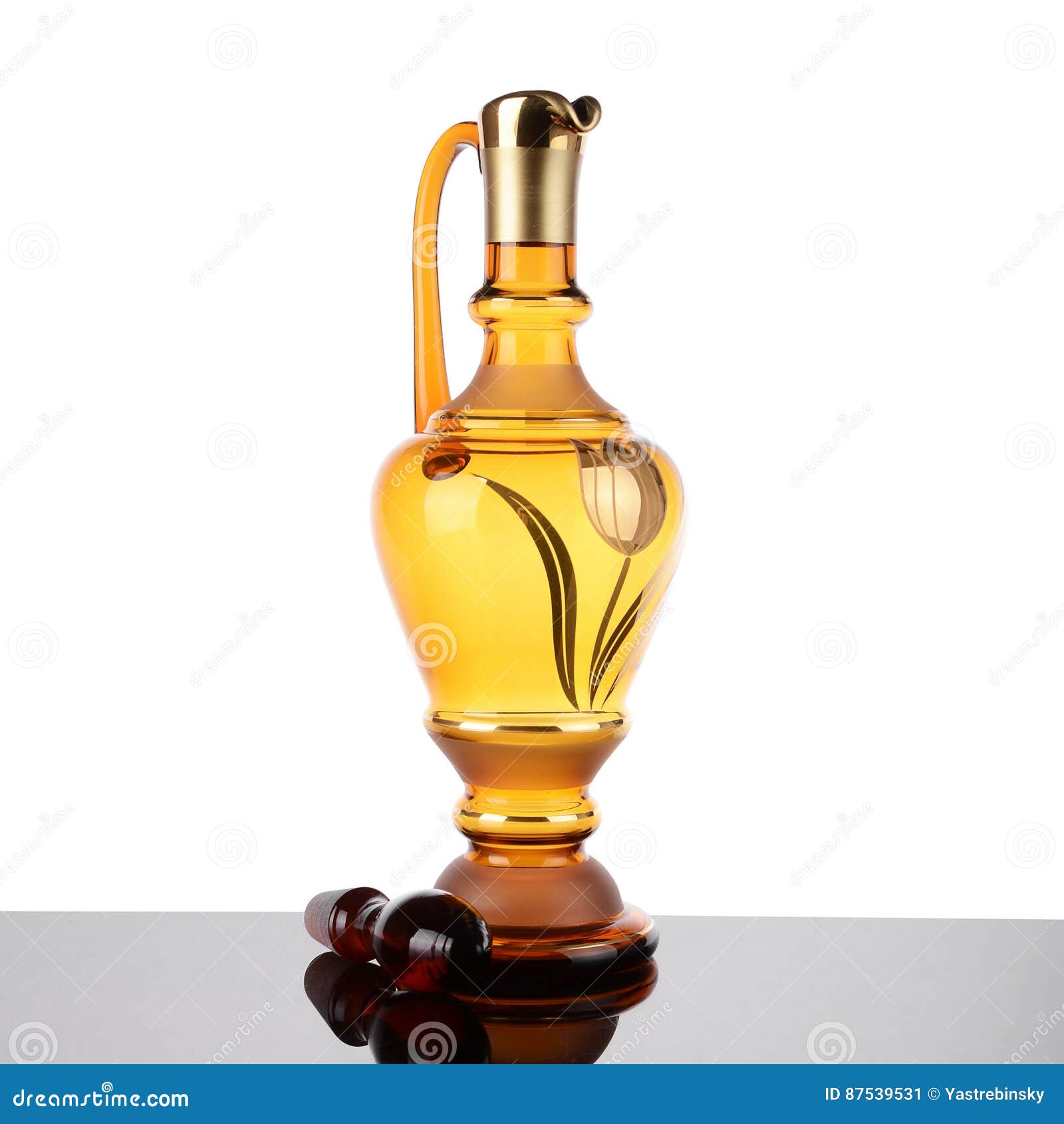 Empty decanter for drinks stock image. Image of concept 87539531