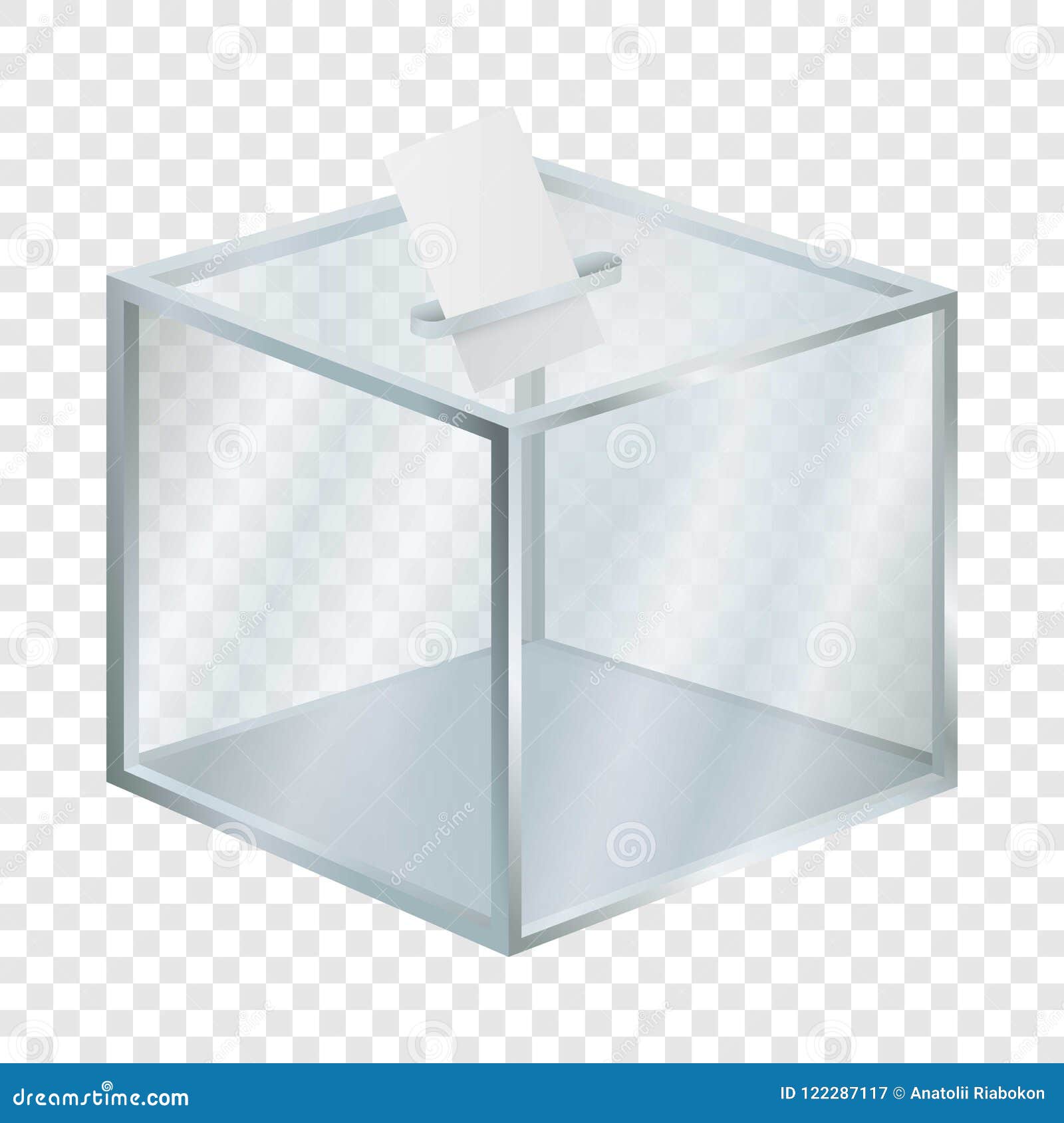 Download Empty Election Box Mockup, Realistic Style Stock Vector ...