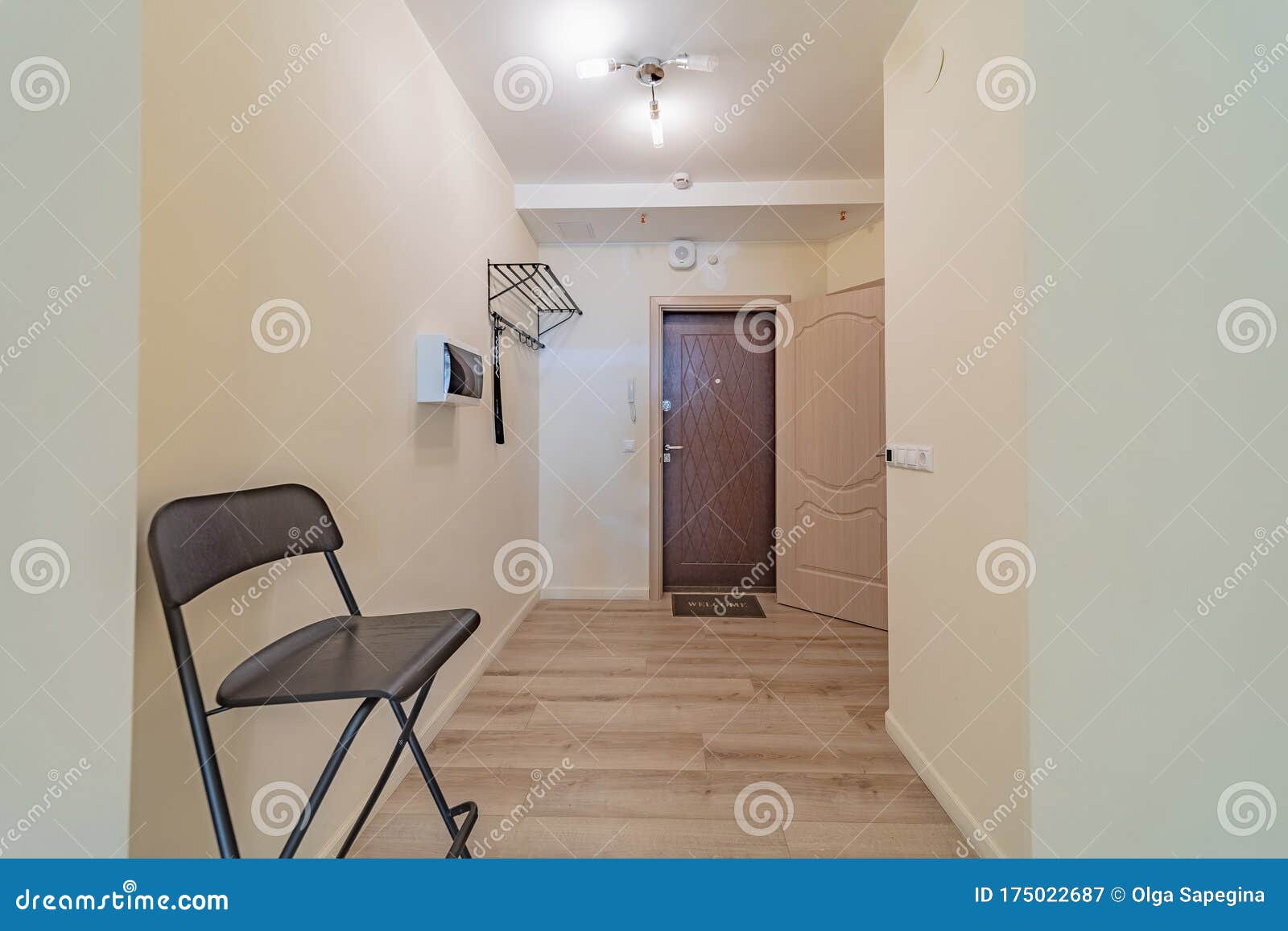 empty entrance in cheap rental apartment estate