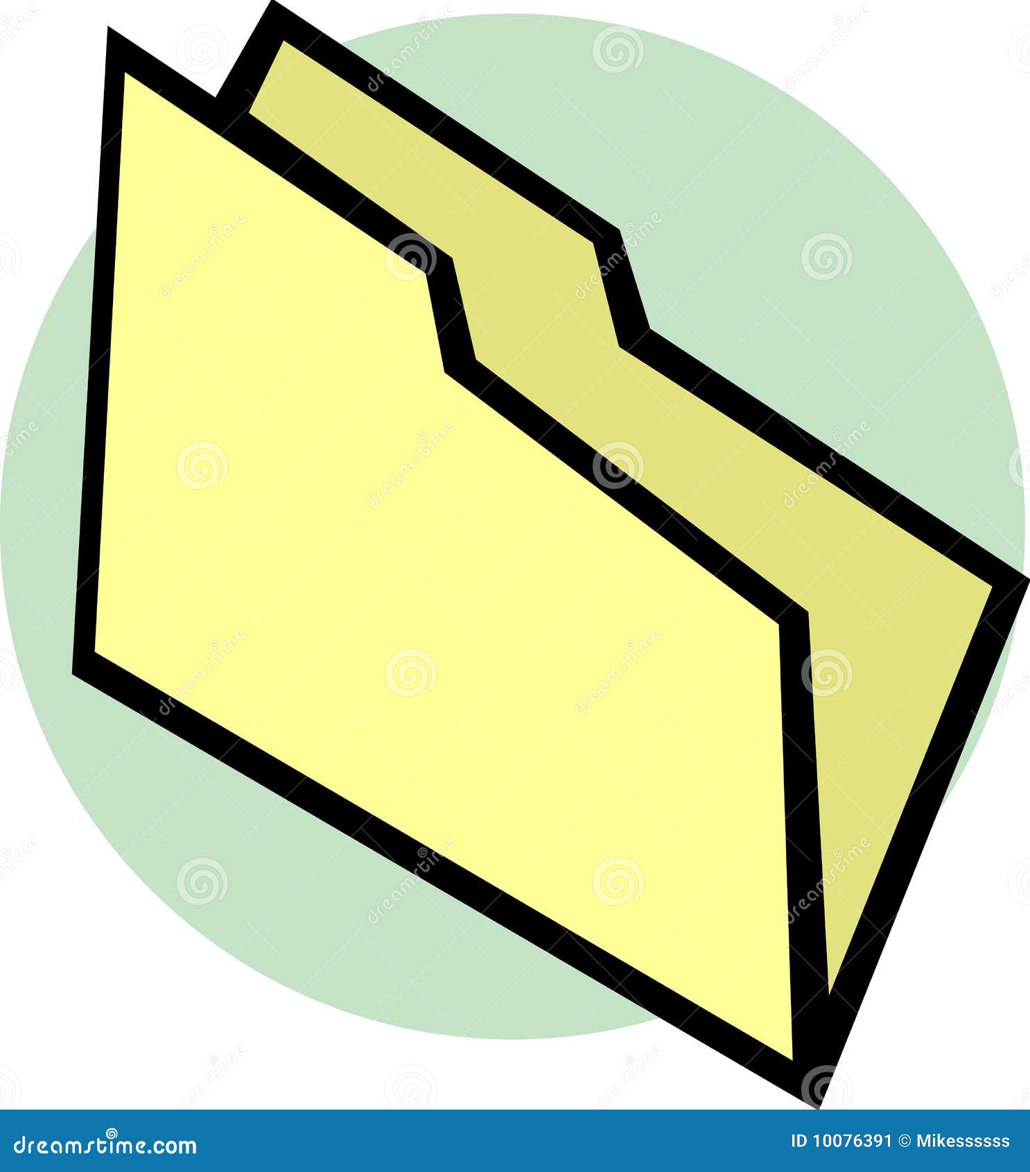 Empty File Folder Vector Illustration Stock Image - Image ...
