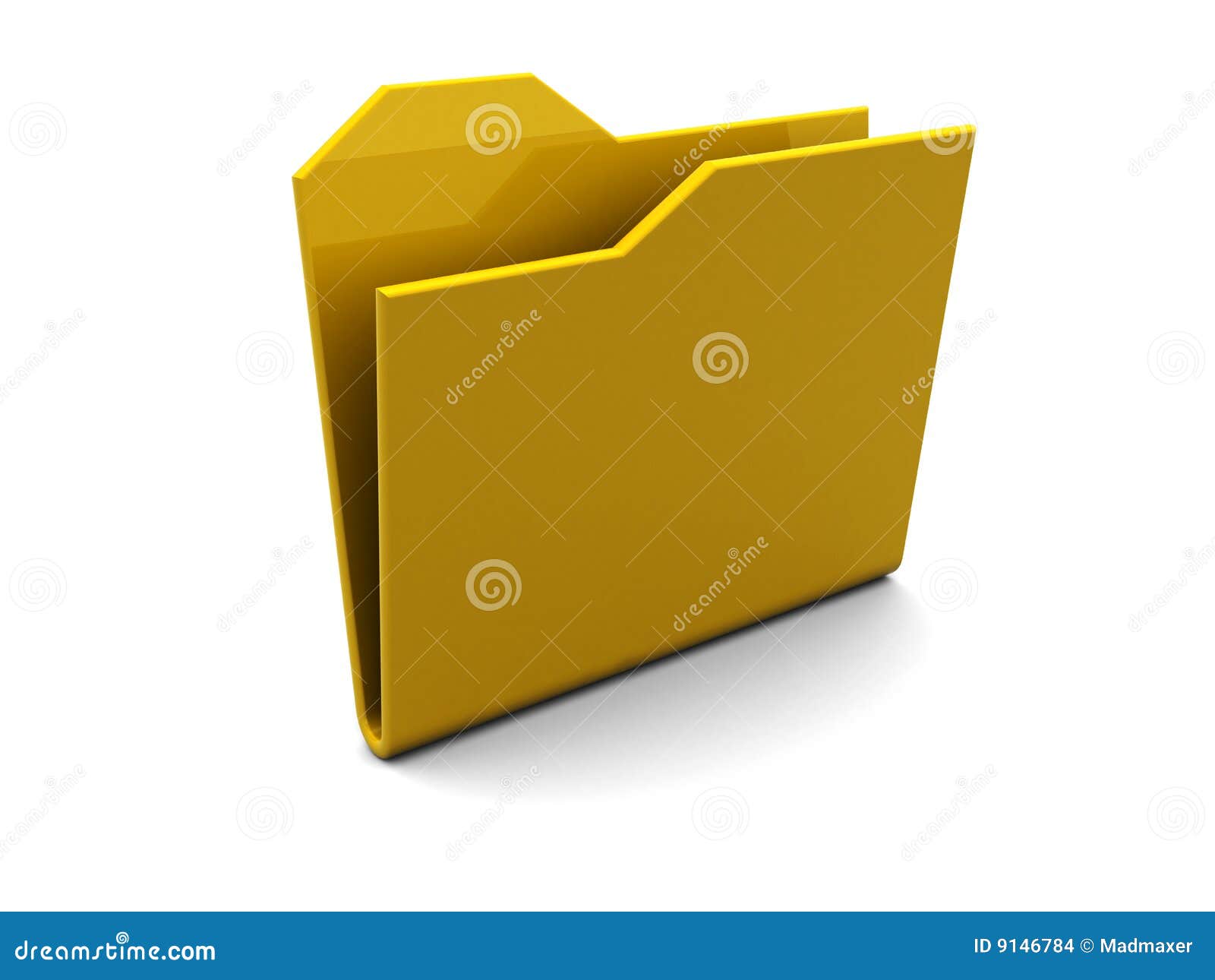 Empty folder icon stock illustration. Illustration of design - 9146784