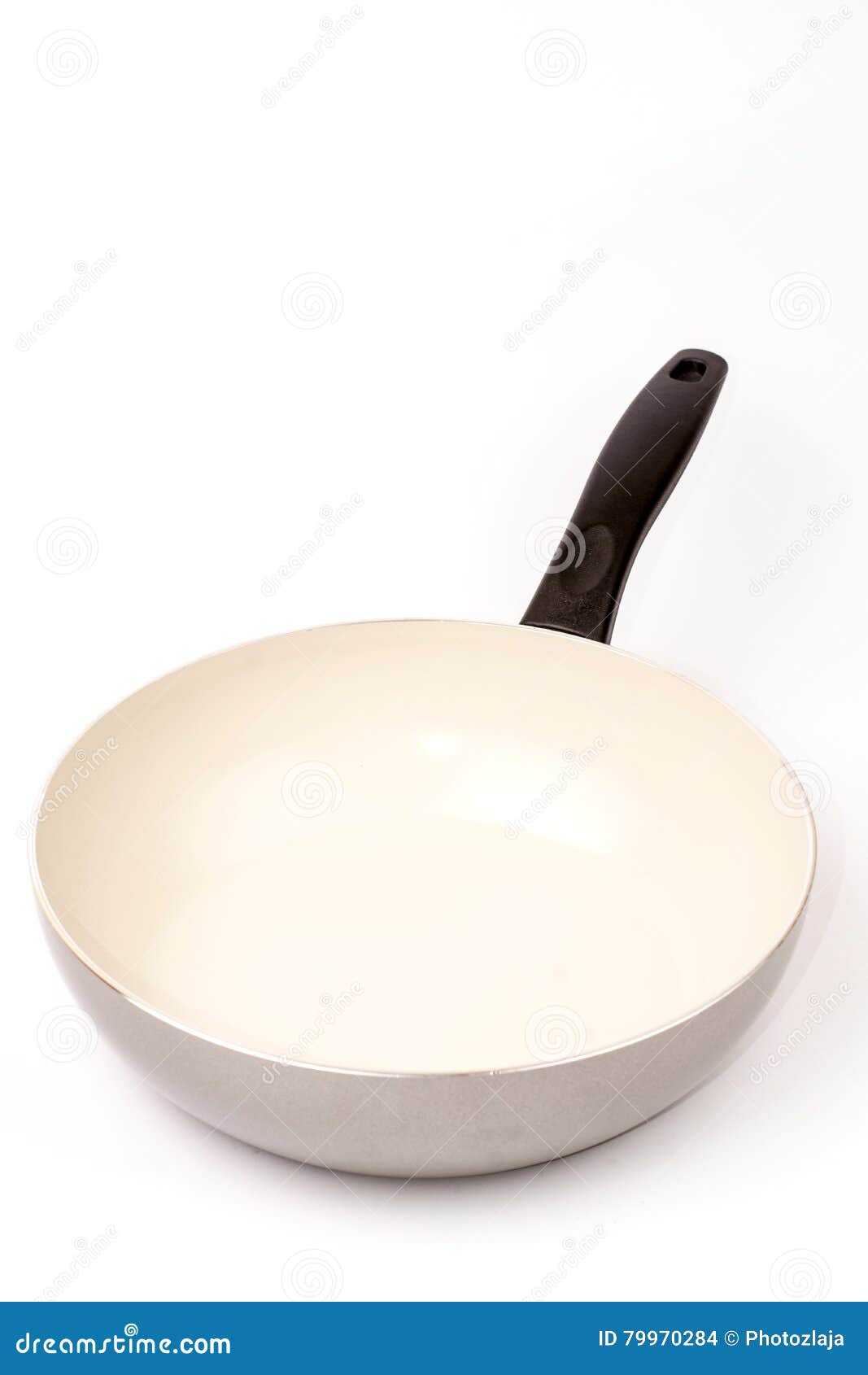Frying Pan. Ceramic Nonstick With Stainless Steel Handle. Fry Pan For