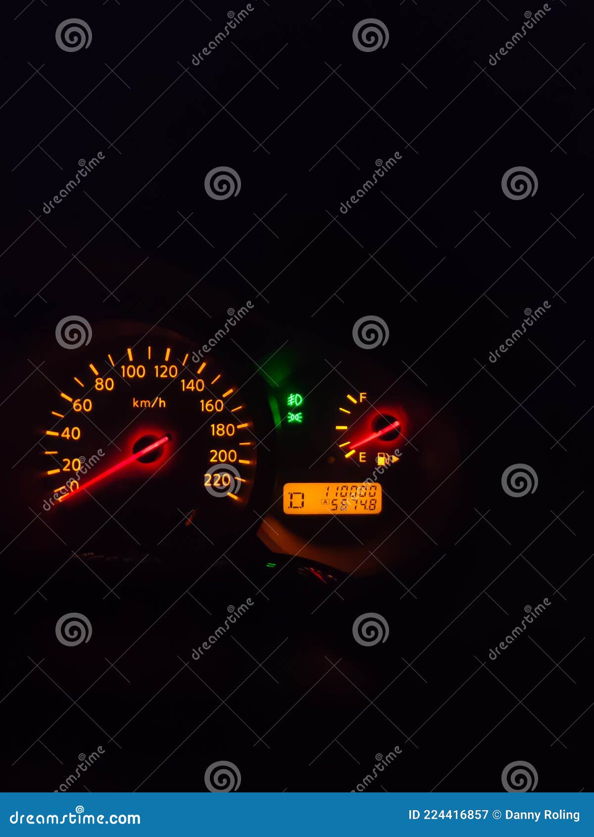 Empty Fuel Indicator at the Car Stock Image Image of screenshot, logo