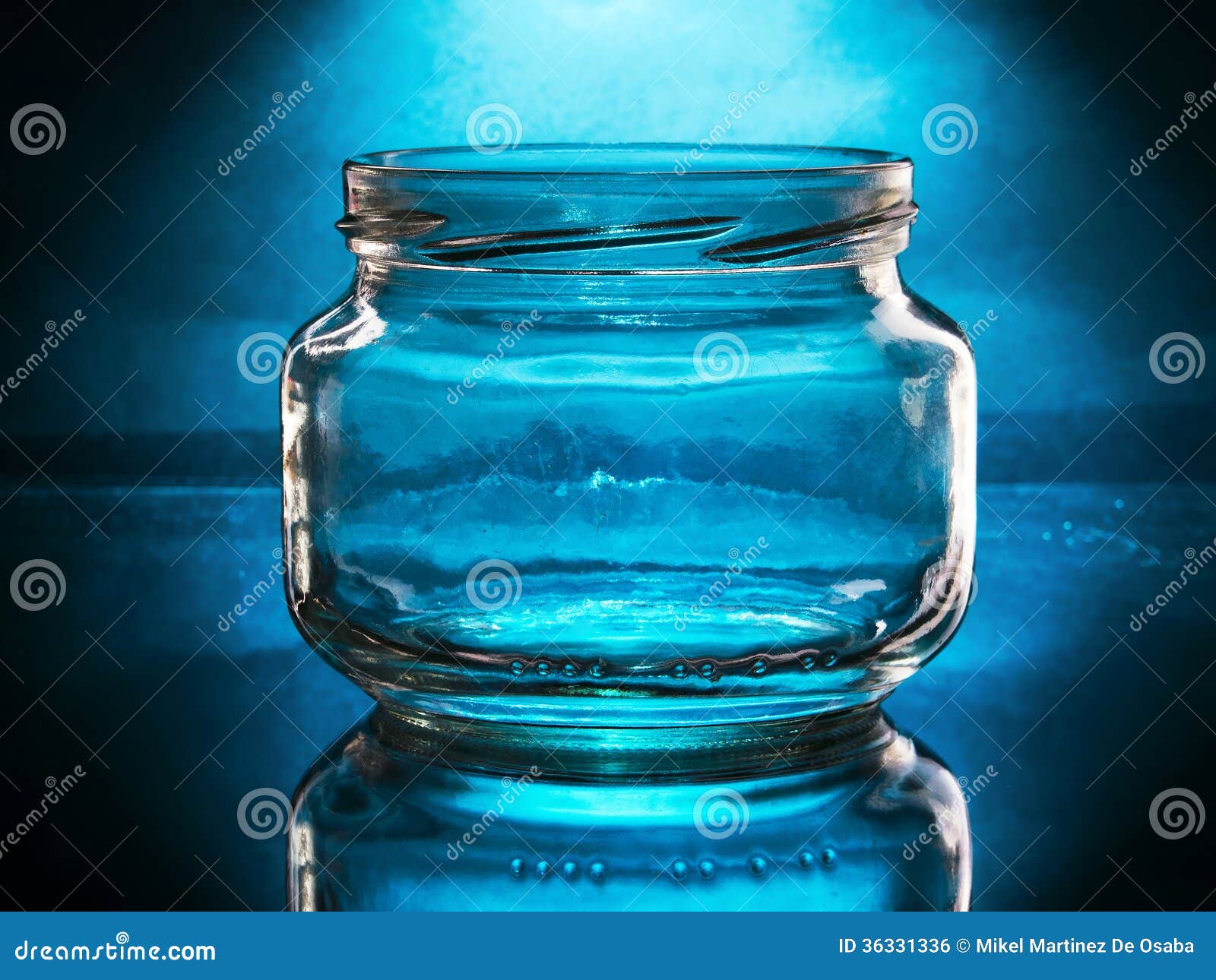 Empty glass jar stock photo. Image of object, white, clean 36331336