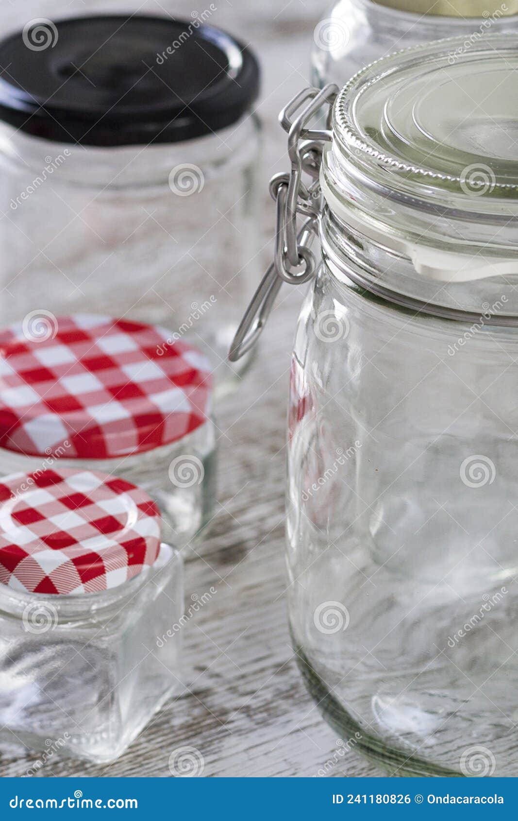 empty glass jars