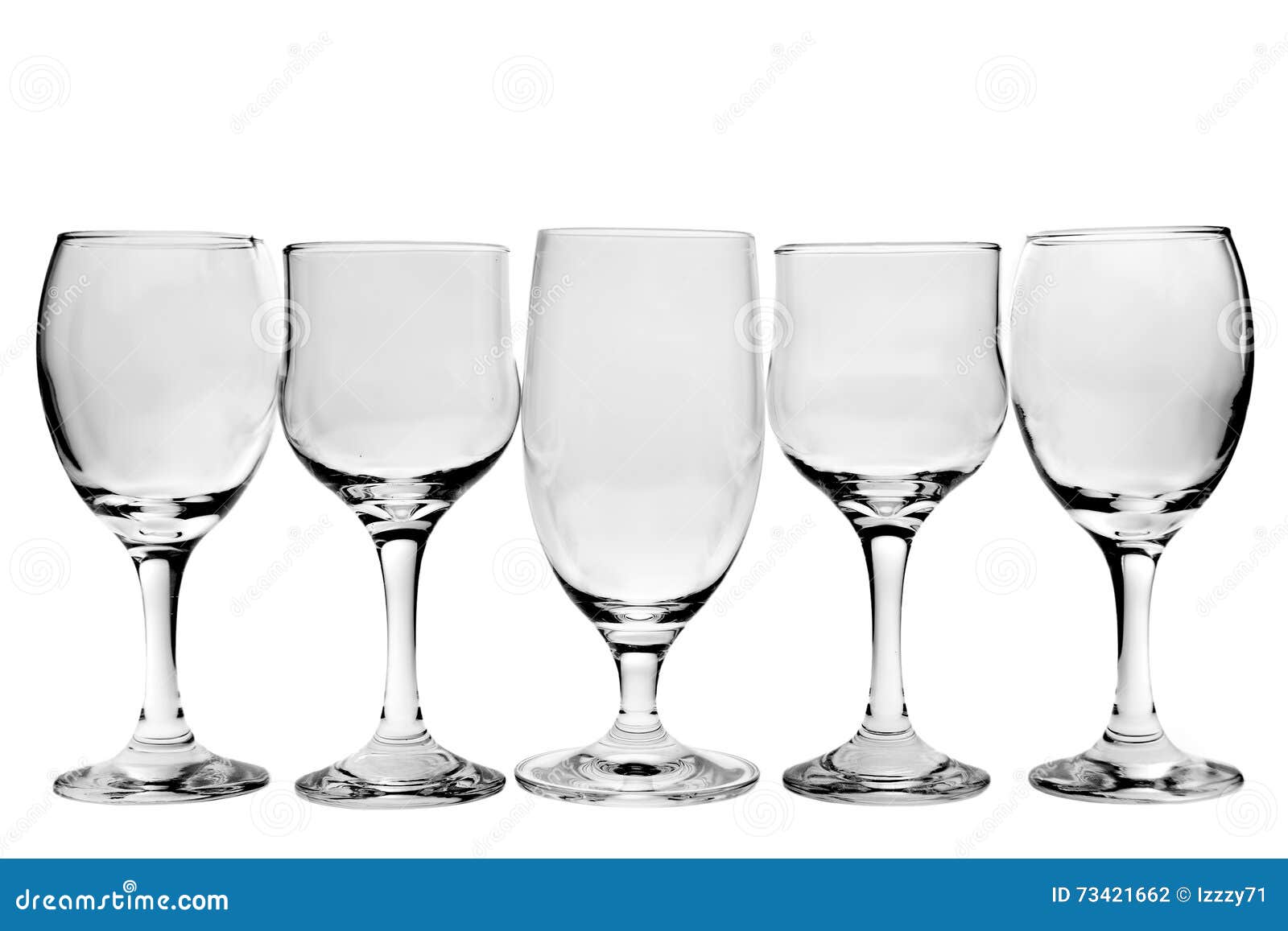 Empty glasses stock photo. Image of tableware, glass 73421662