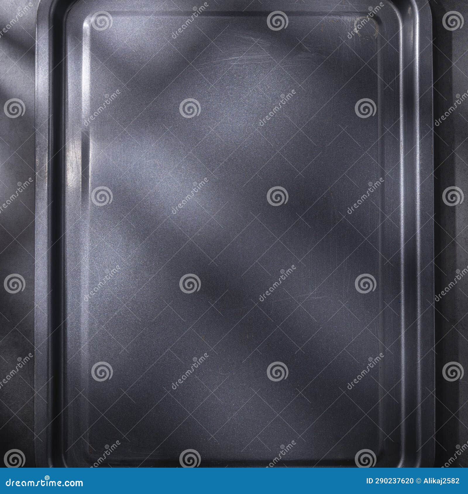 Empty Gray Tray on the Table, Kitchen Utensils Stock Photo Image of