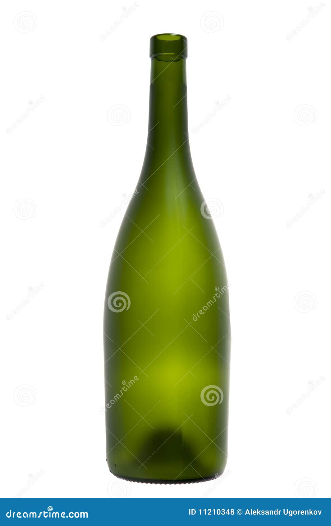 Empty green wine bottle stock photo. Image of empty, bottled 11210348