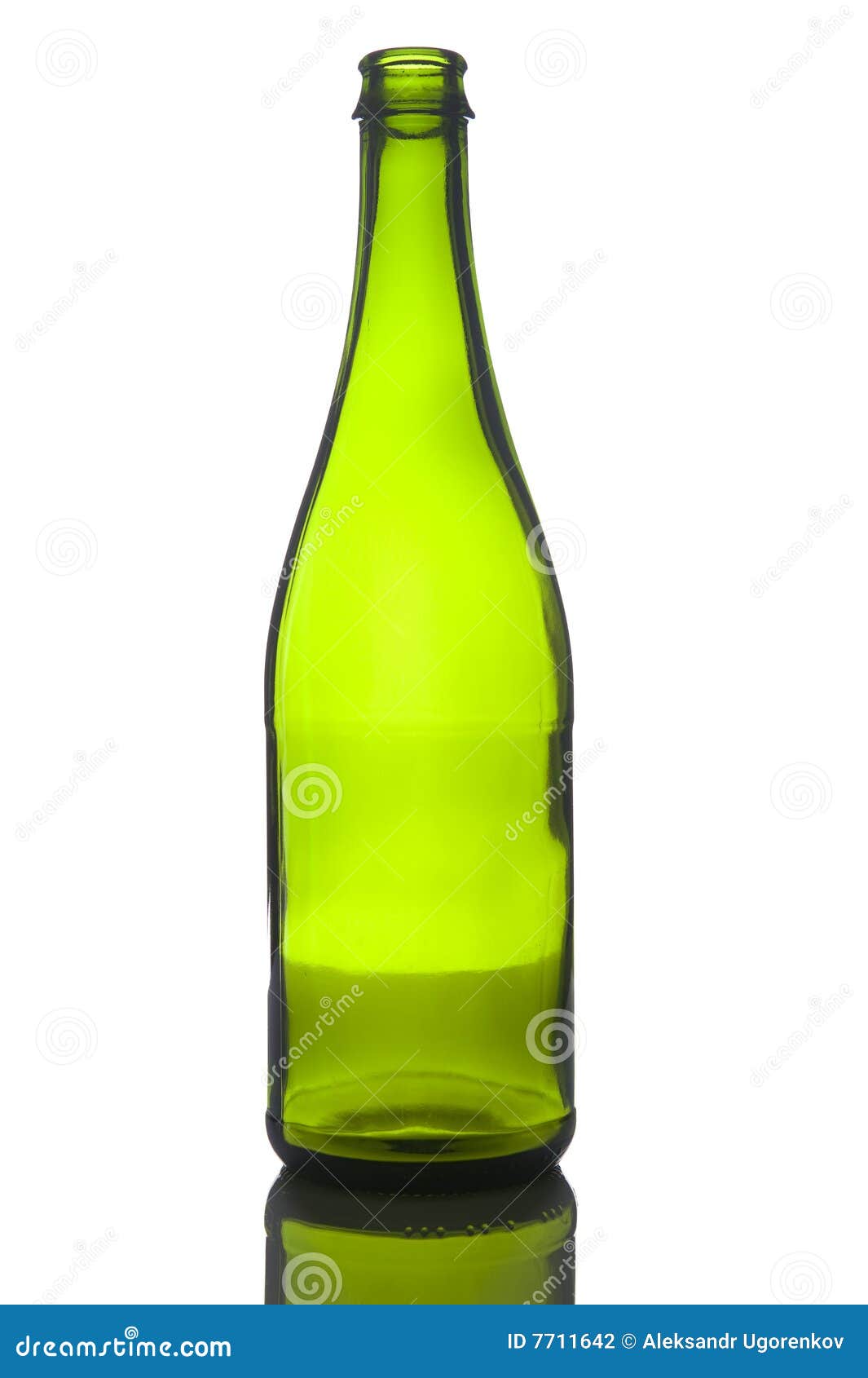 Empty green wine bottle stock photo. Image of sealed, wine 7711642