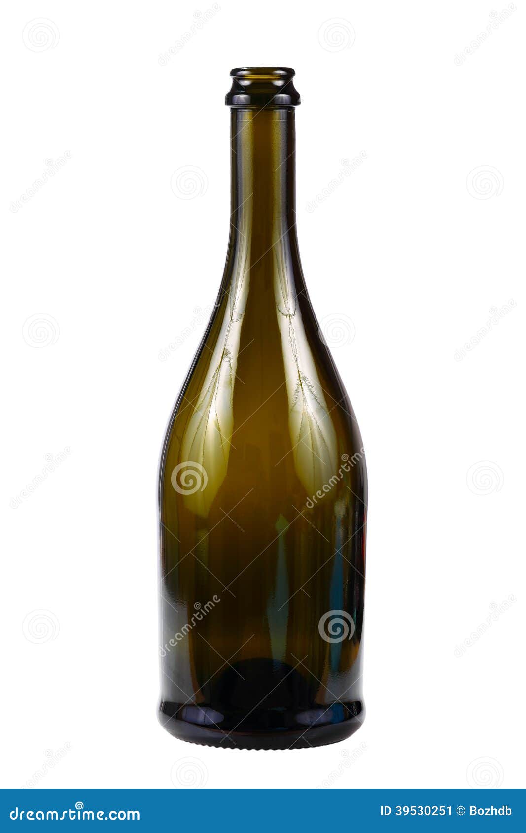 Empty green wine bottle stock image. Image of elegant 39530251