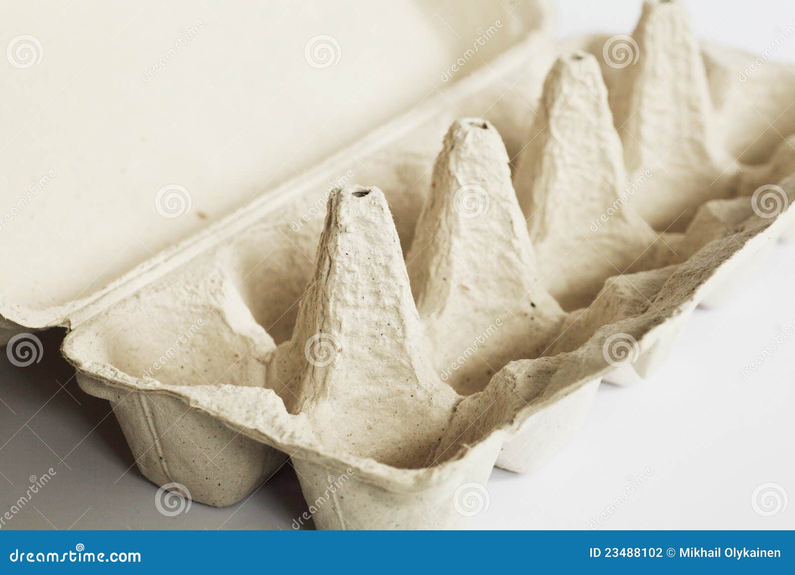 Empty Grey Cardboard Egg Carton Stock Photo Image of brown, dairy