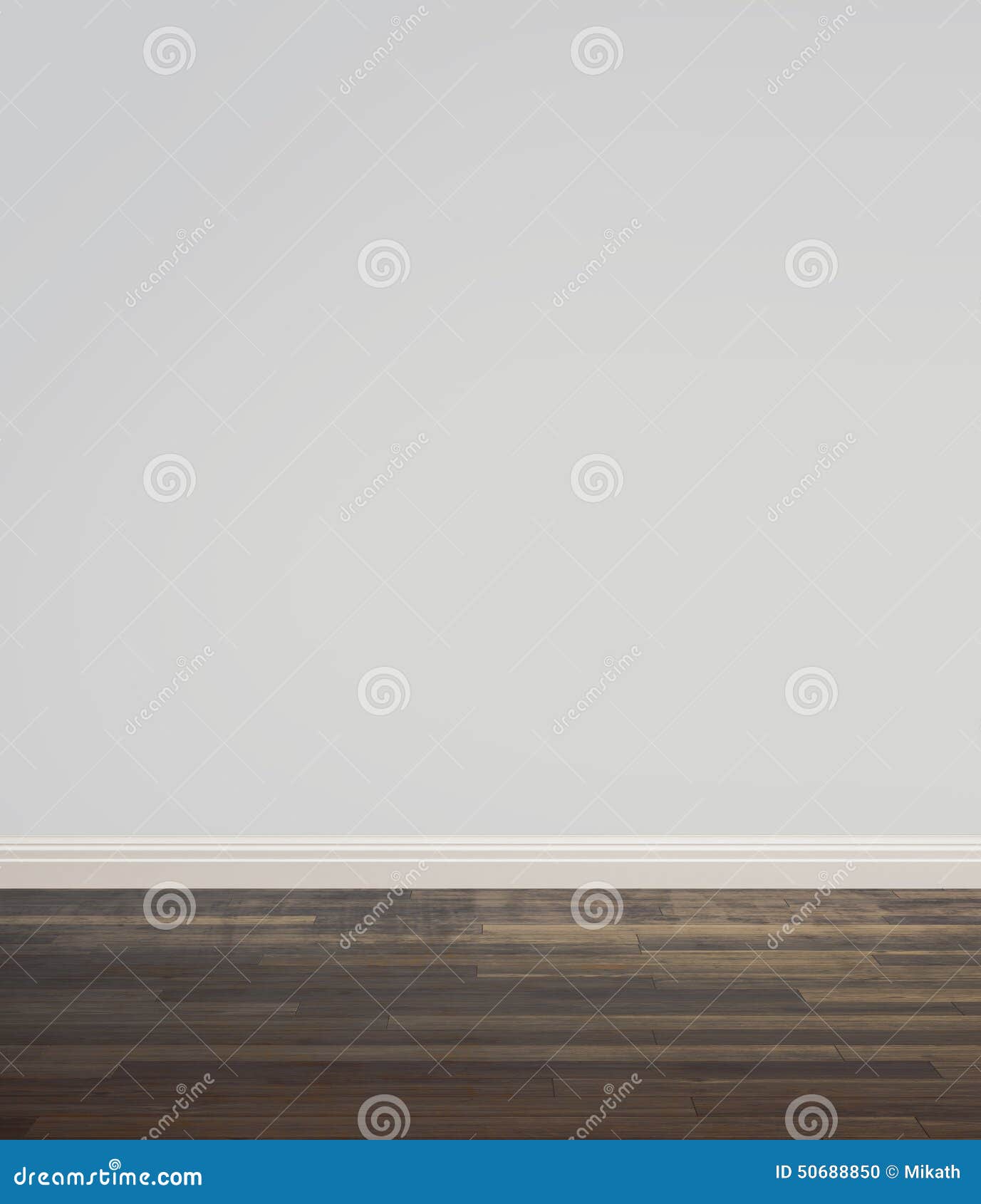 Empty Grey Room with Wood Floor Stock Photo - Image of floor
