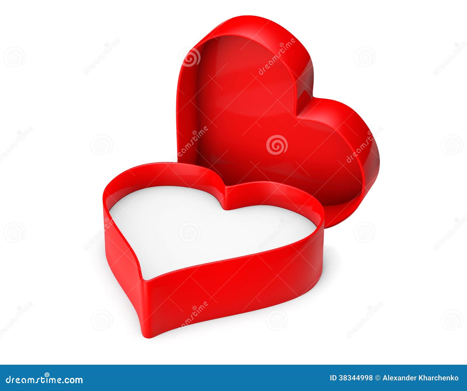 Empty Heart valentine box stock illustration. Illustration of expensive