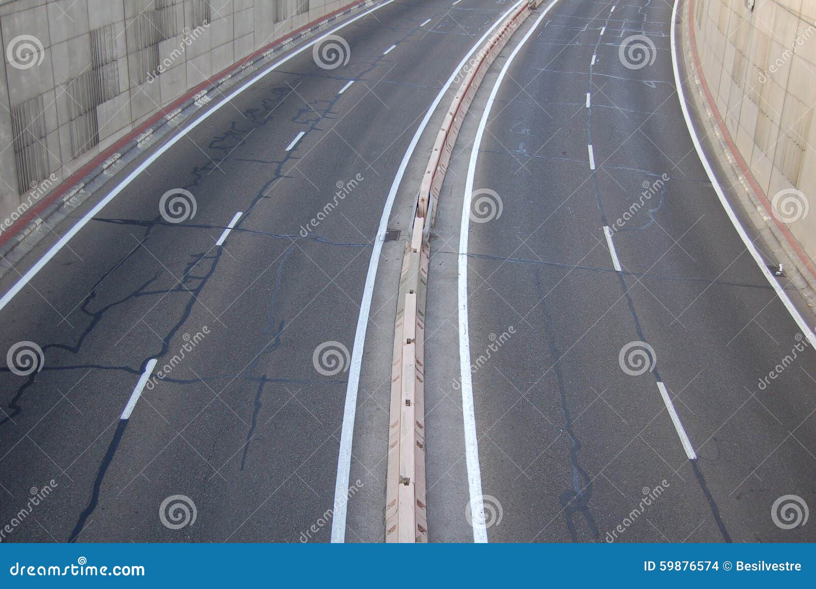 Empty higway stock photo. Image of city, curve, road - 59876574