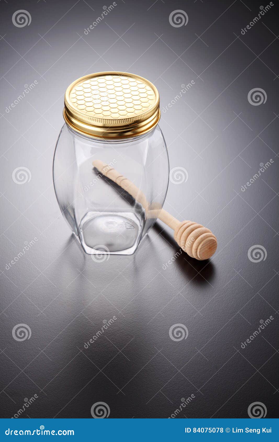 Empty honey jar stock photo. Image of mason, blank, wood 84075078