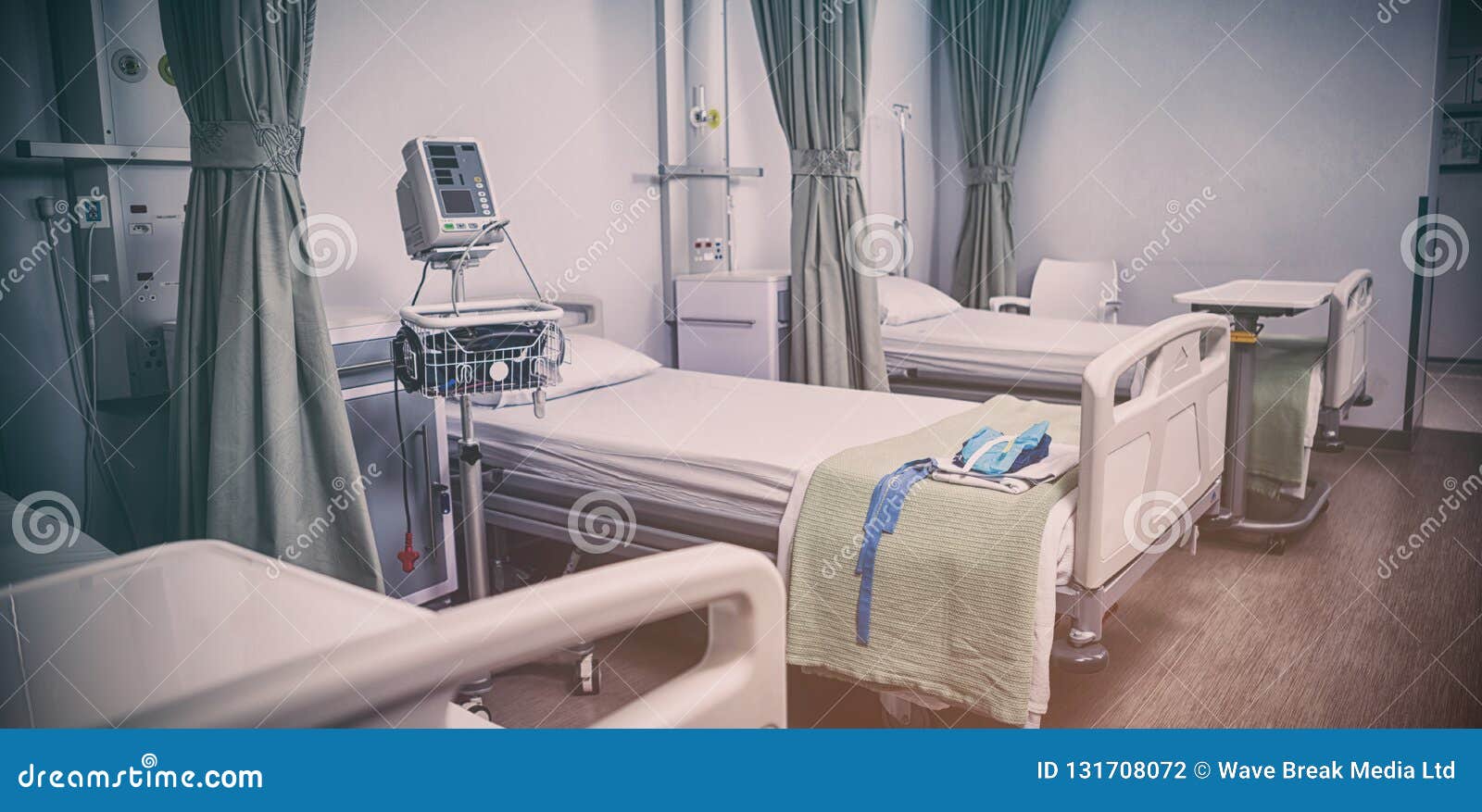 Empty Hospital Beds in Hospital Stock Photo Image of treatment