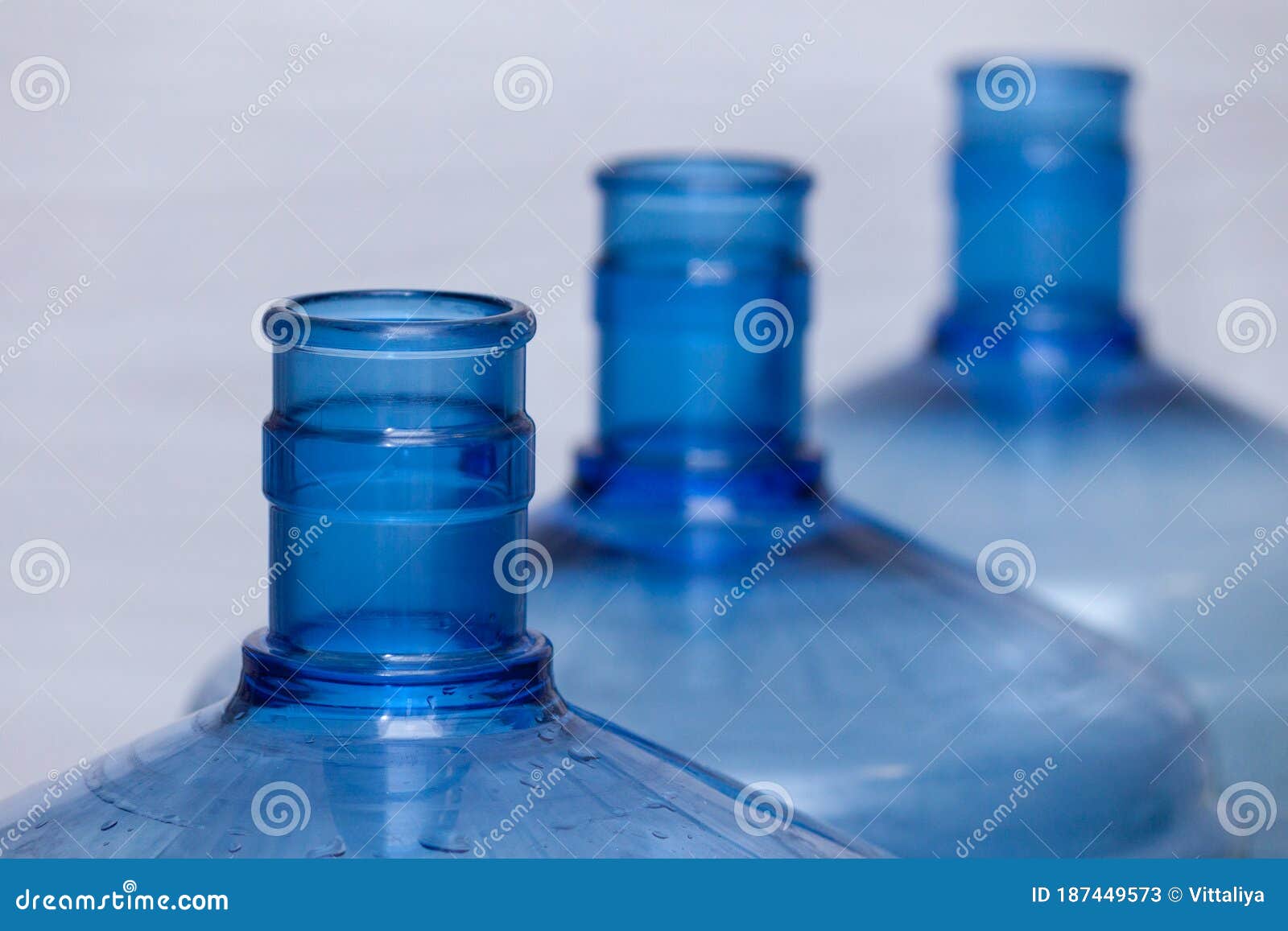 Empty Huge Plastic Canister Bottles for Water Stock Image Image of