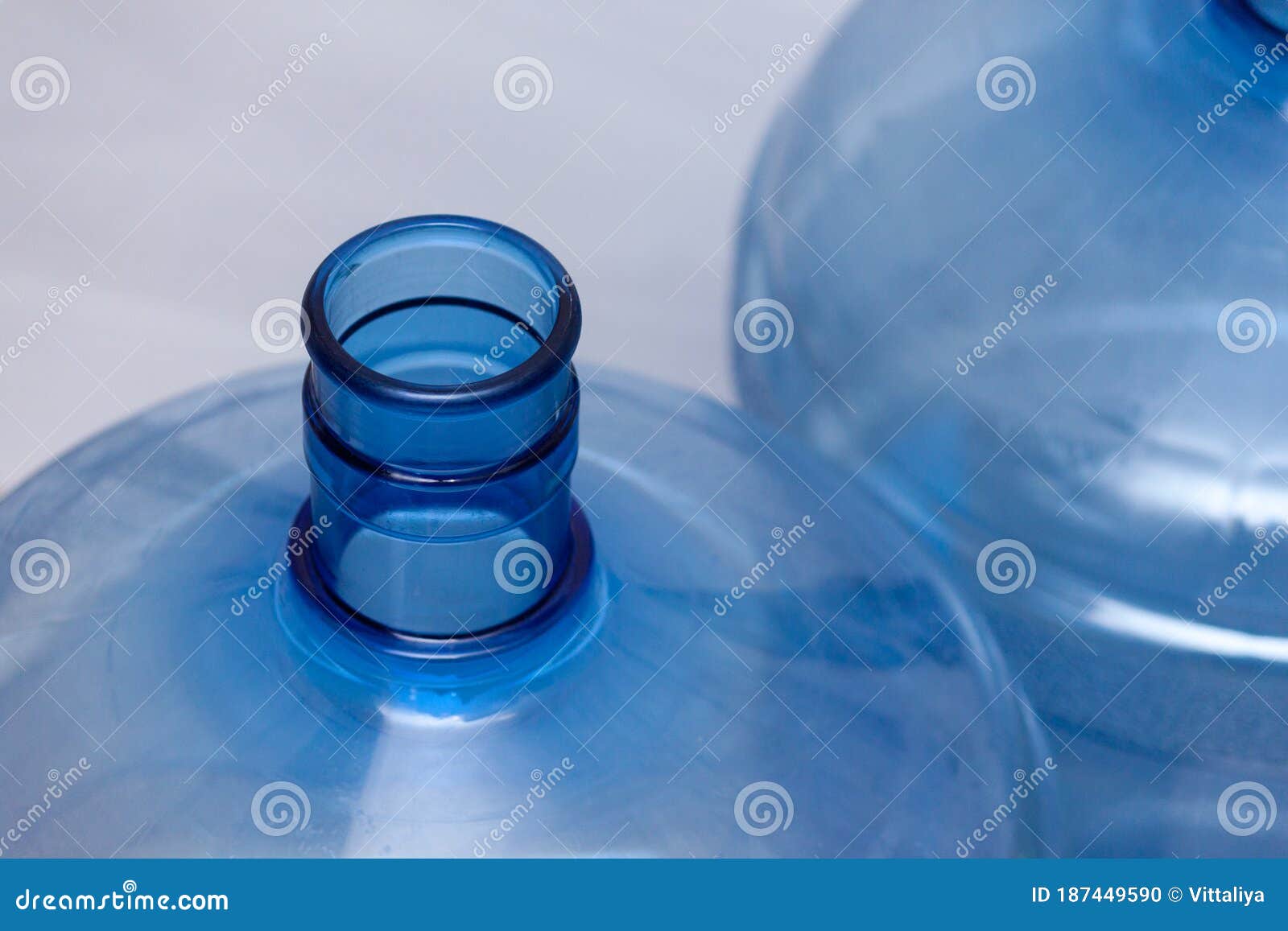 Empty Huge Plastic Canister Bottles for Water Stock Photo Image of